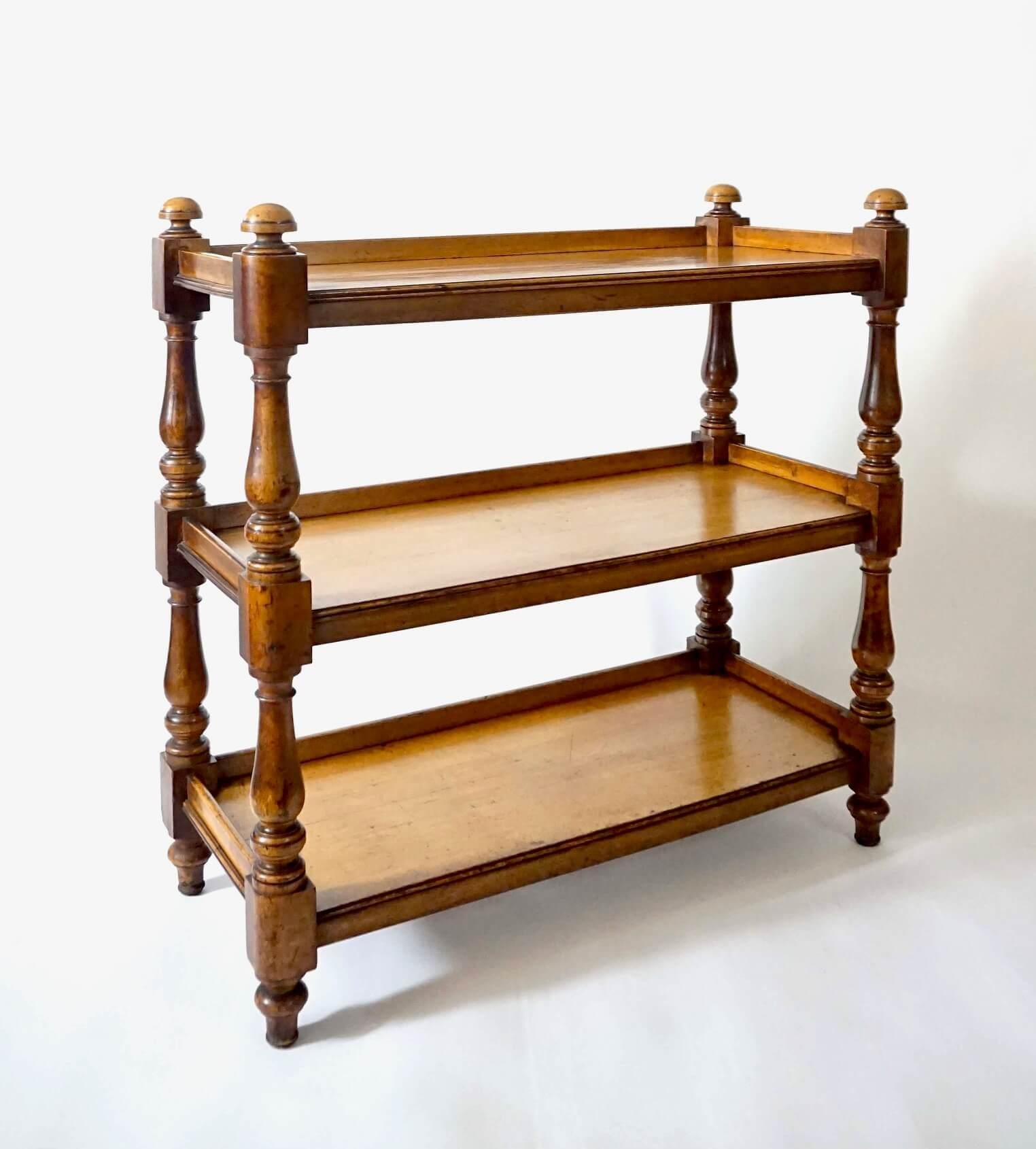 Etapa o estantería abierta inglesa de roble, hacia 1850 en Bueno estado para la venta en Kinderhook, NY