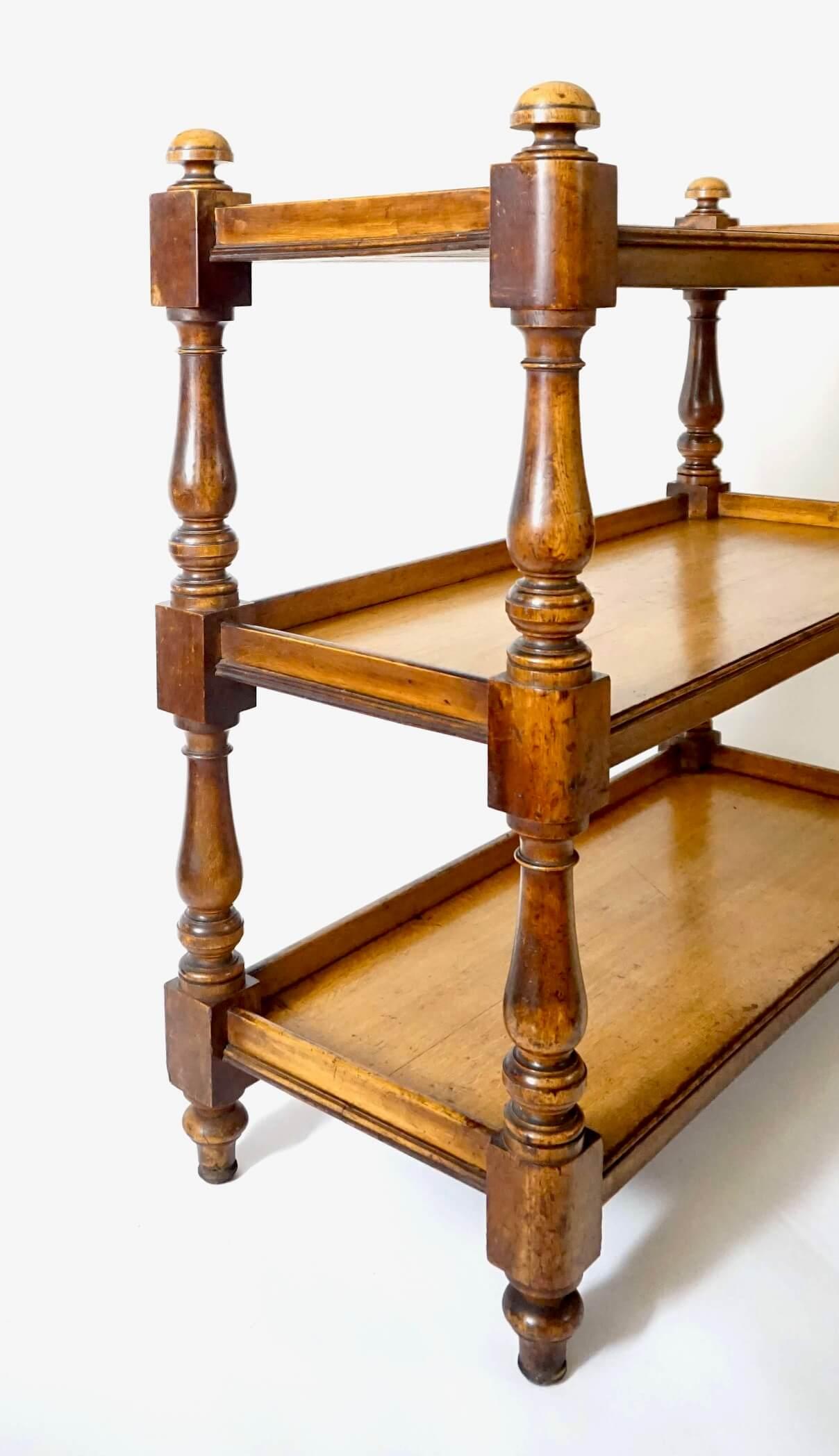 Etapa o estantería abierta inglesa de roble, hacia 1850 siglo XIX en venta