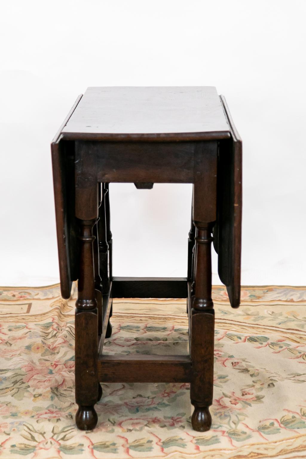 English Oak Gate Leg Table For Sale 4