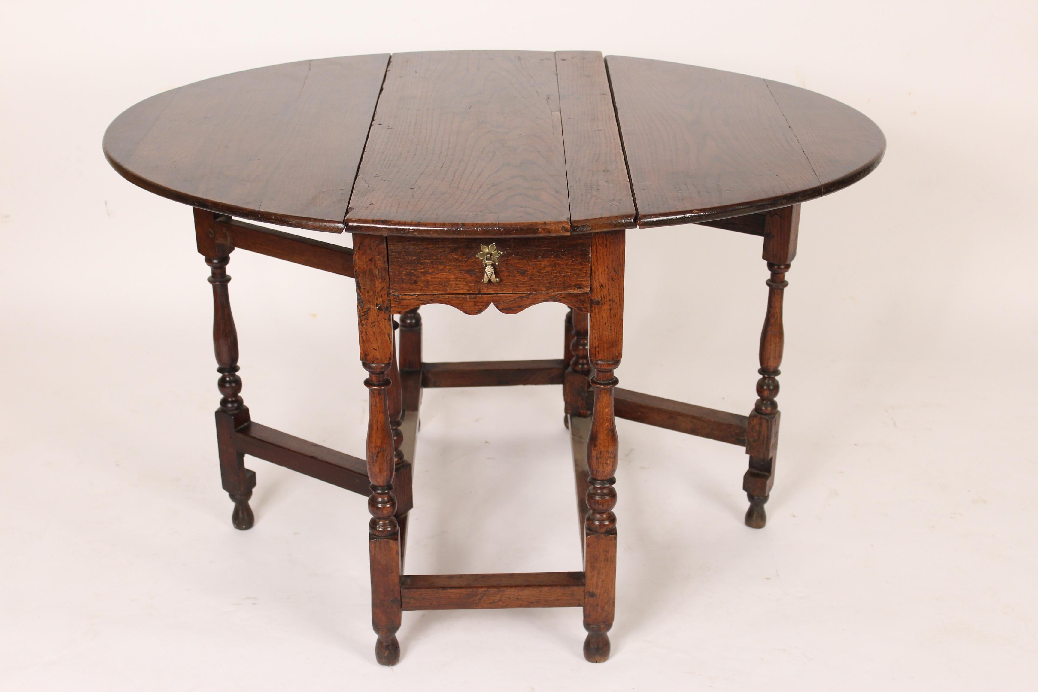 English Oak Gate Leg Table 1