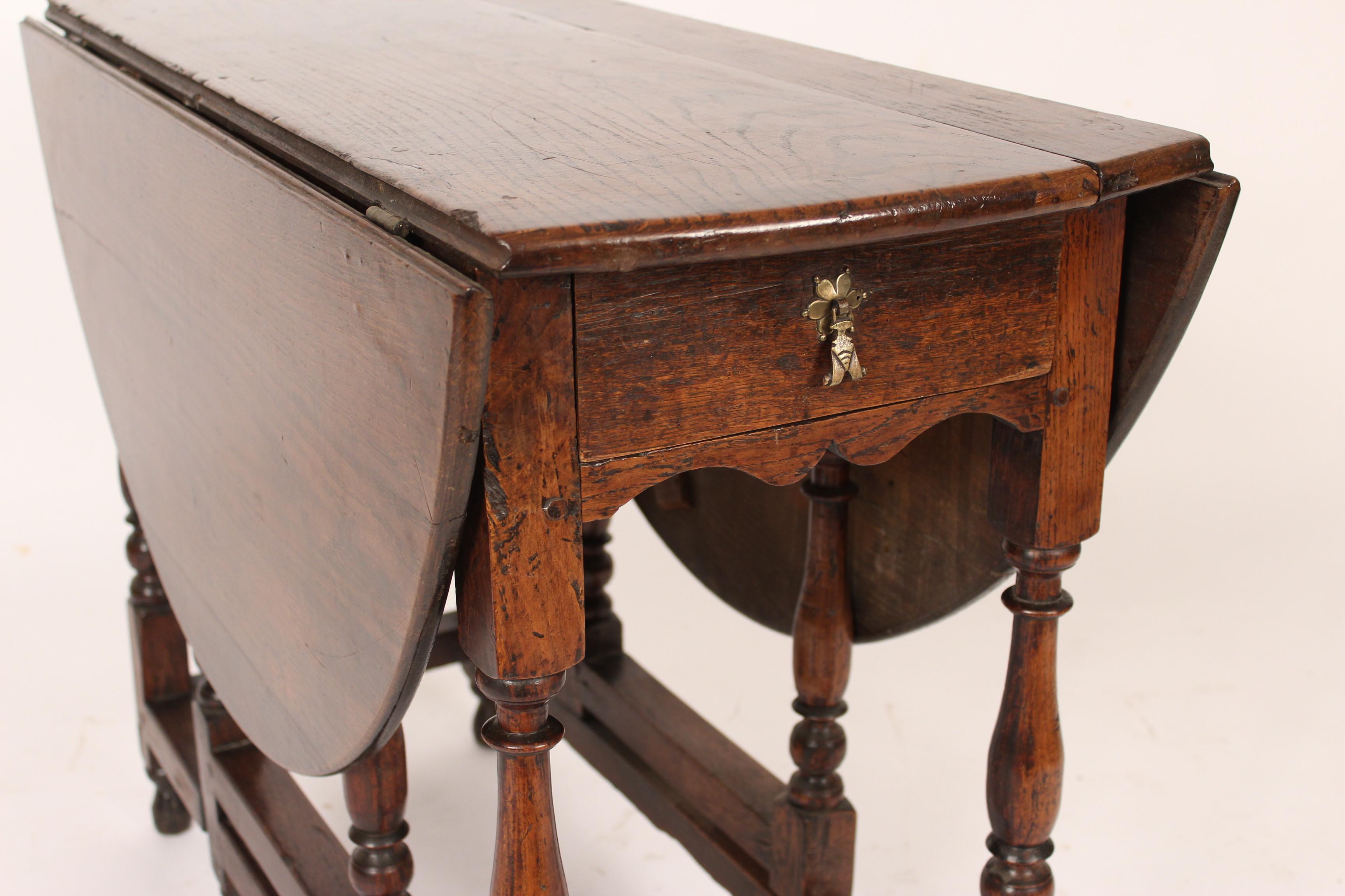 English Oak Gate Leg Table 3