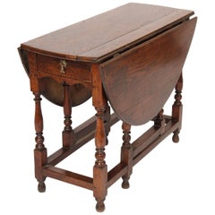 English Oak Gate Leg Table