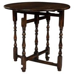 Antique English Oak Gate-Leg Table