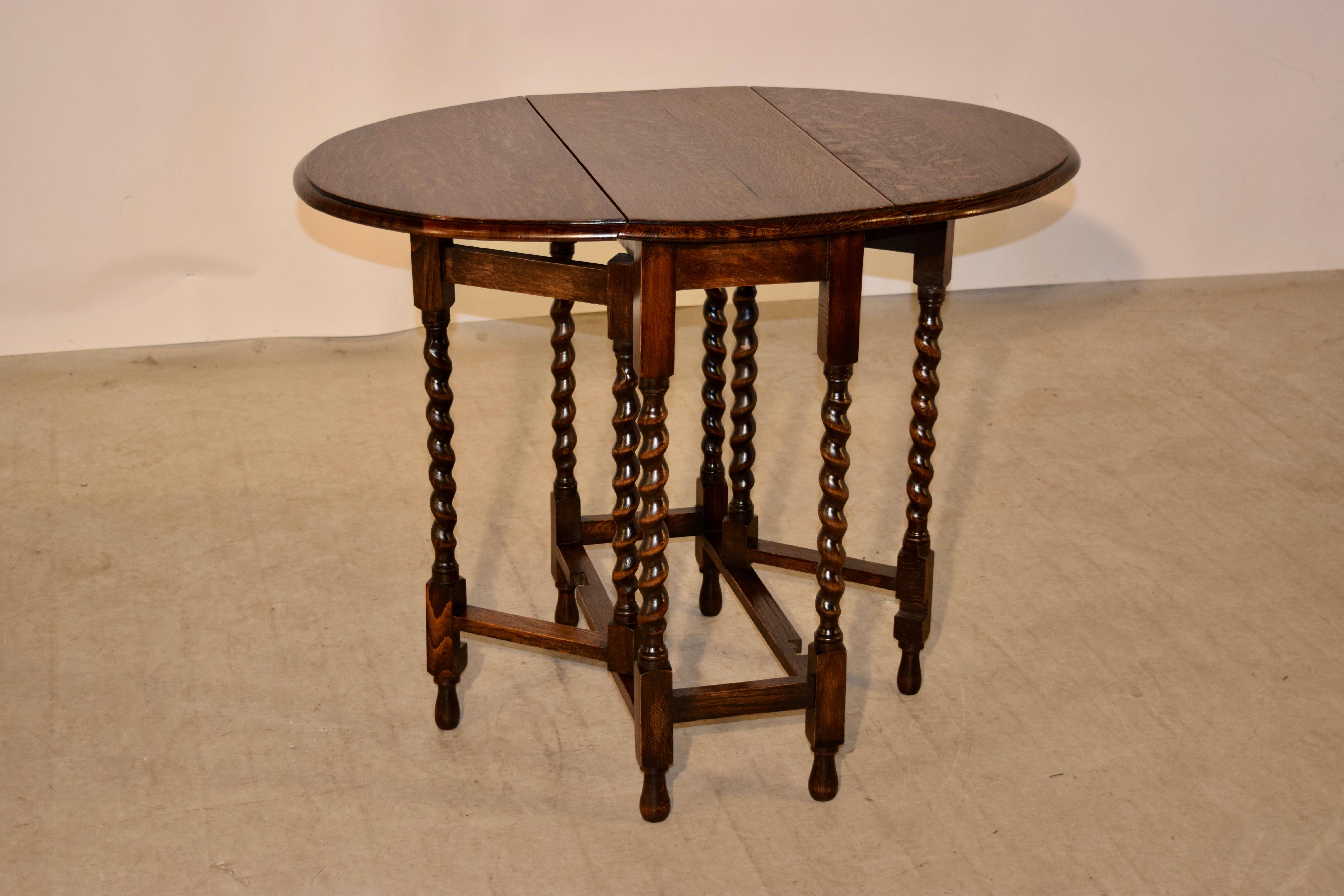 antique gateleg dining table