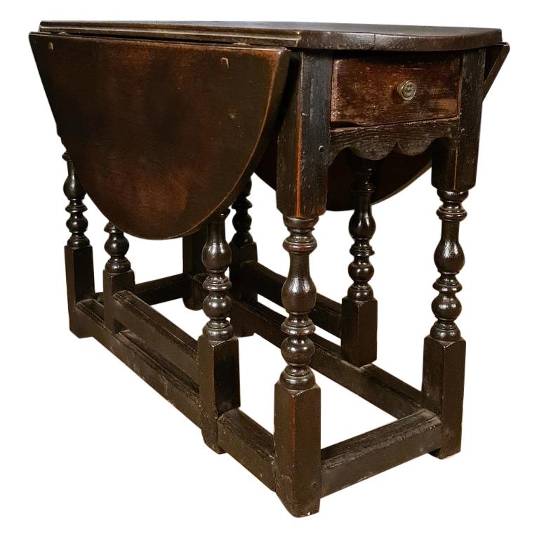 English Oak Gateleg Table at 1stDibs