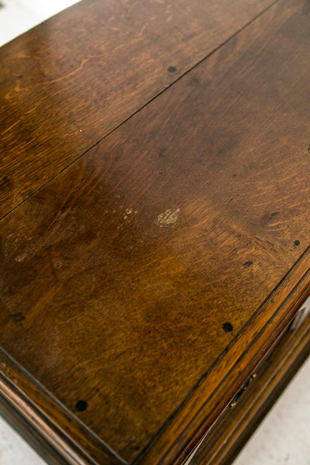 English Oak Geometric Chest 6