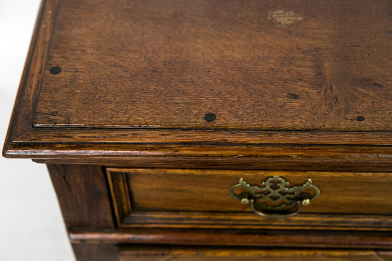 English Oak Geometric Chest 2