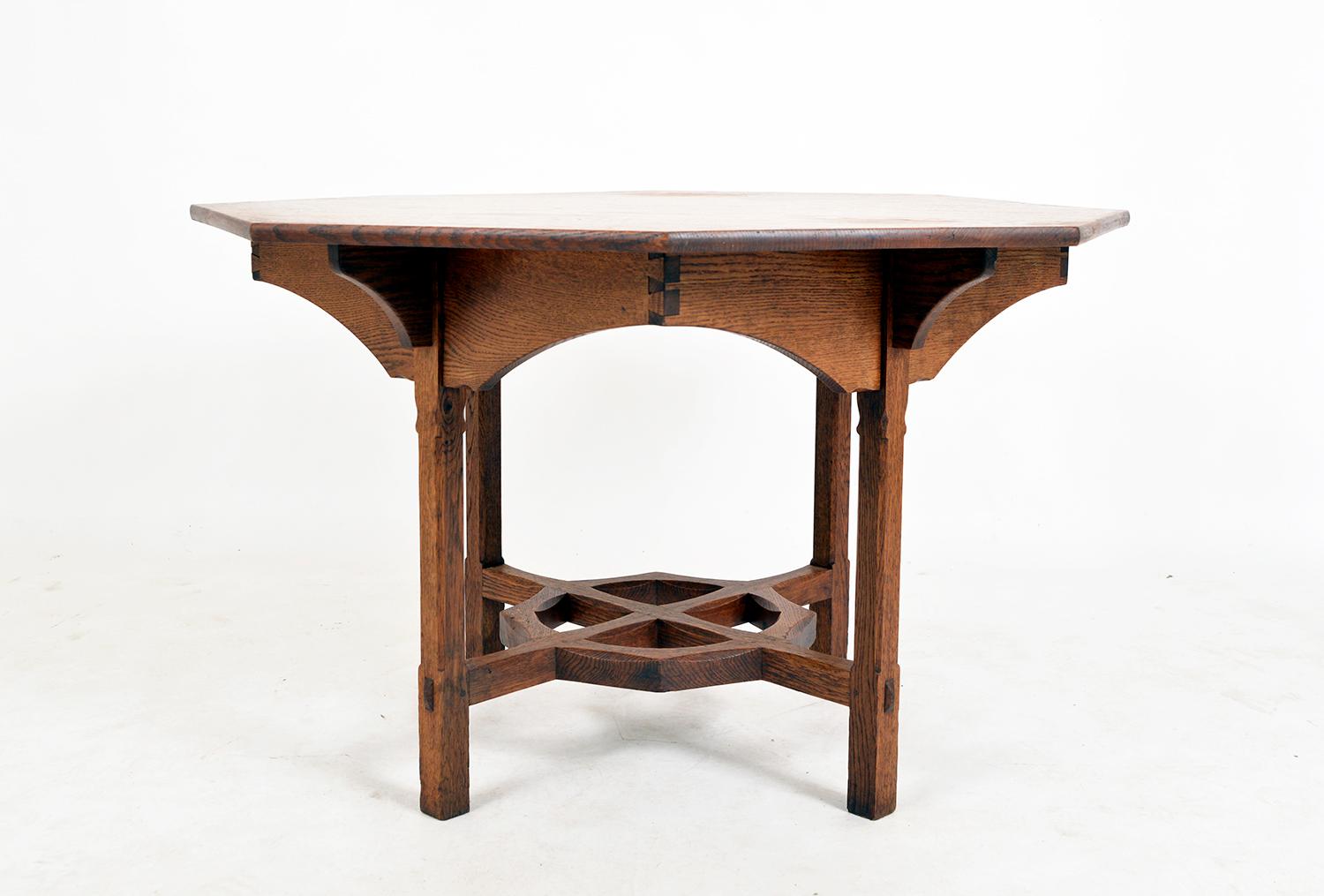 Arts and Crafts English Oak Gordon Russell Arts & Crafts Octagonal Table Dining Cotswold School