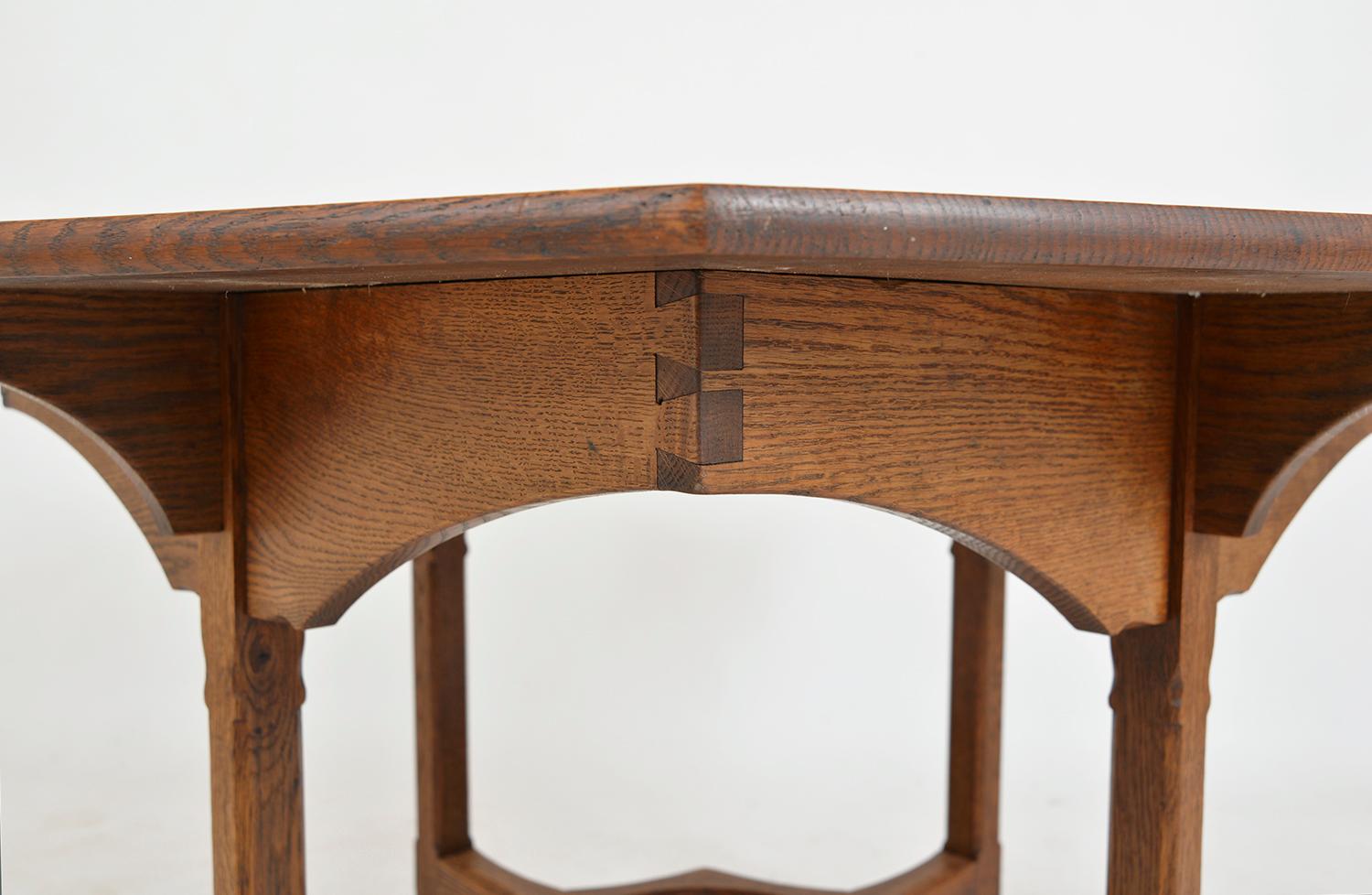 20th Century English Oak Gordon Russell Arts & Crafts Octagonal Table Dining Cotswold School