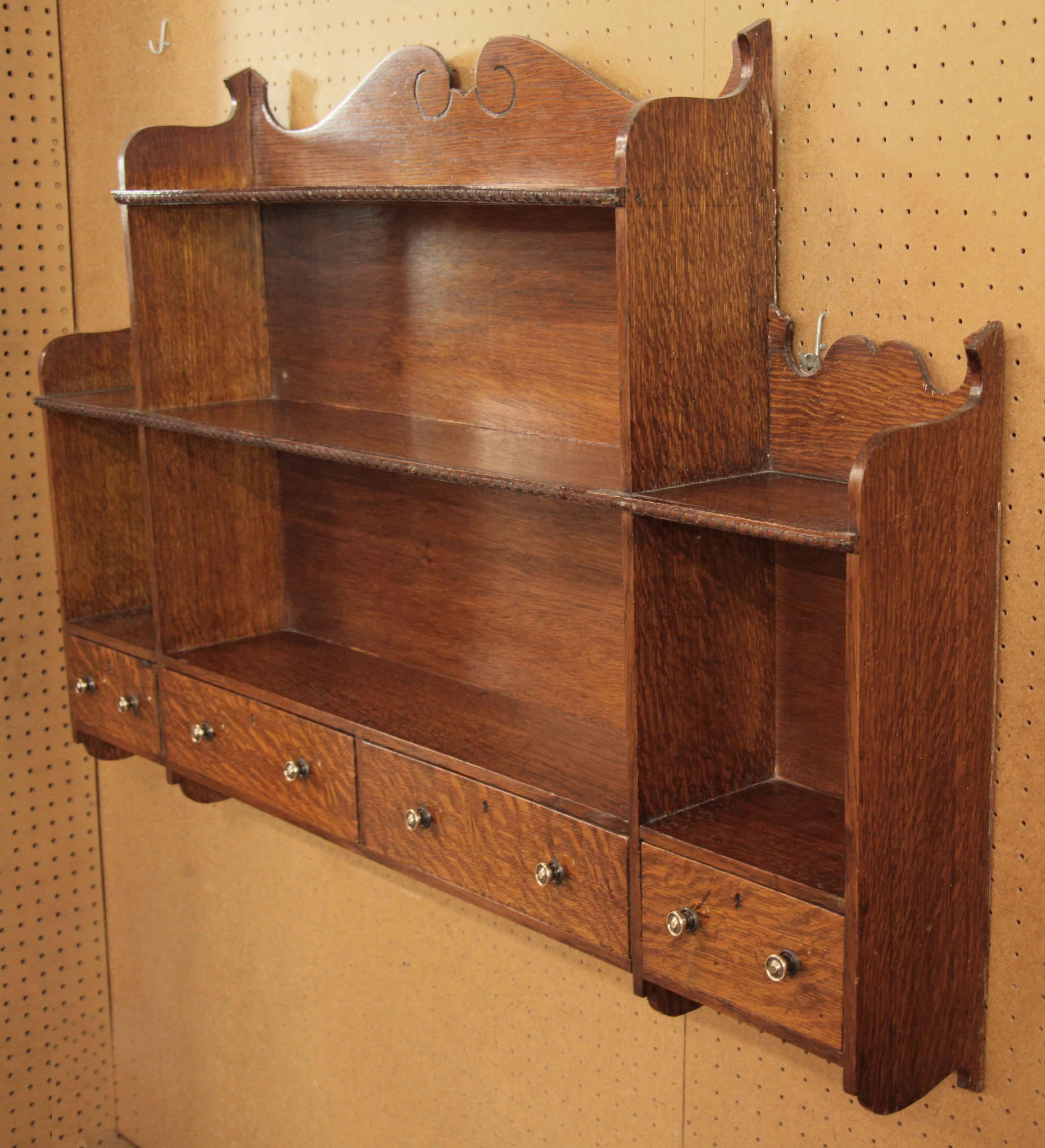 English Oak Hanging Shelf 3