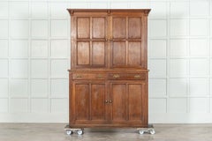 English Oak Housekeepers Cabinet