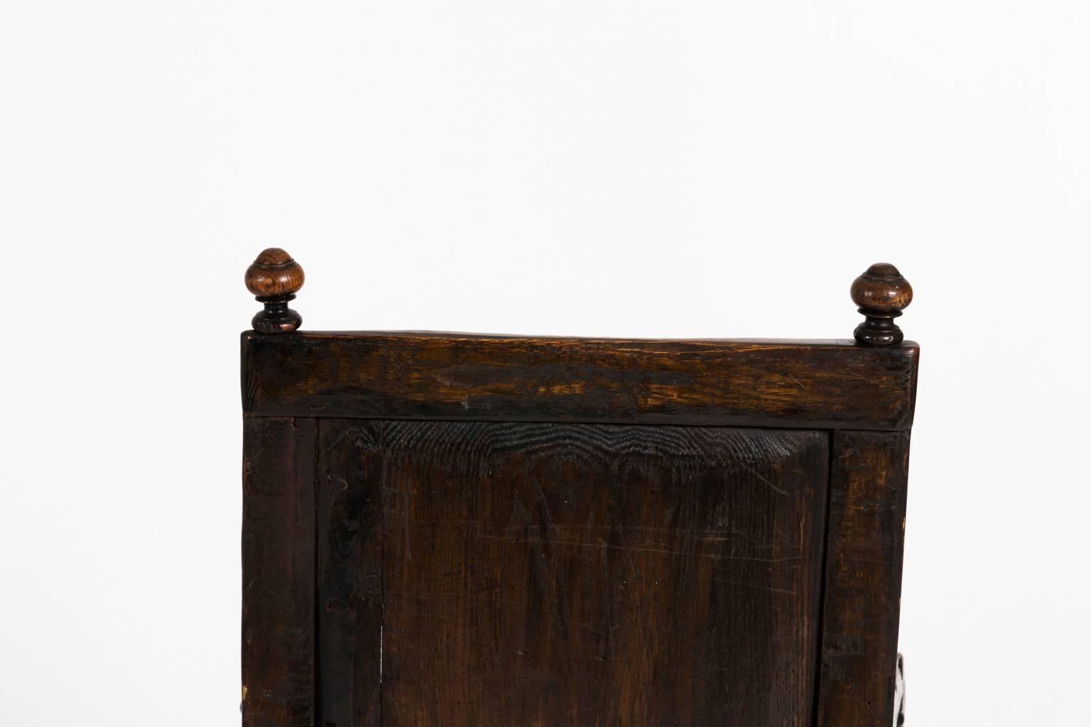 English Oak Jacobean Style Armchair 4