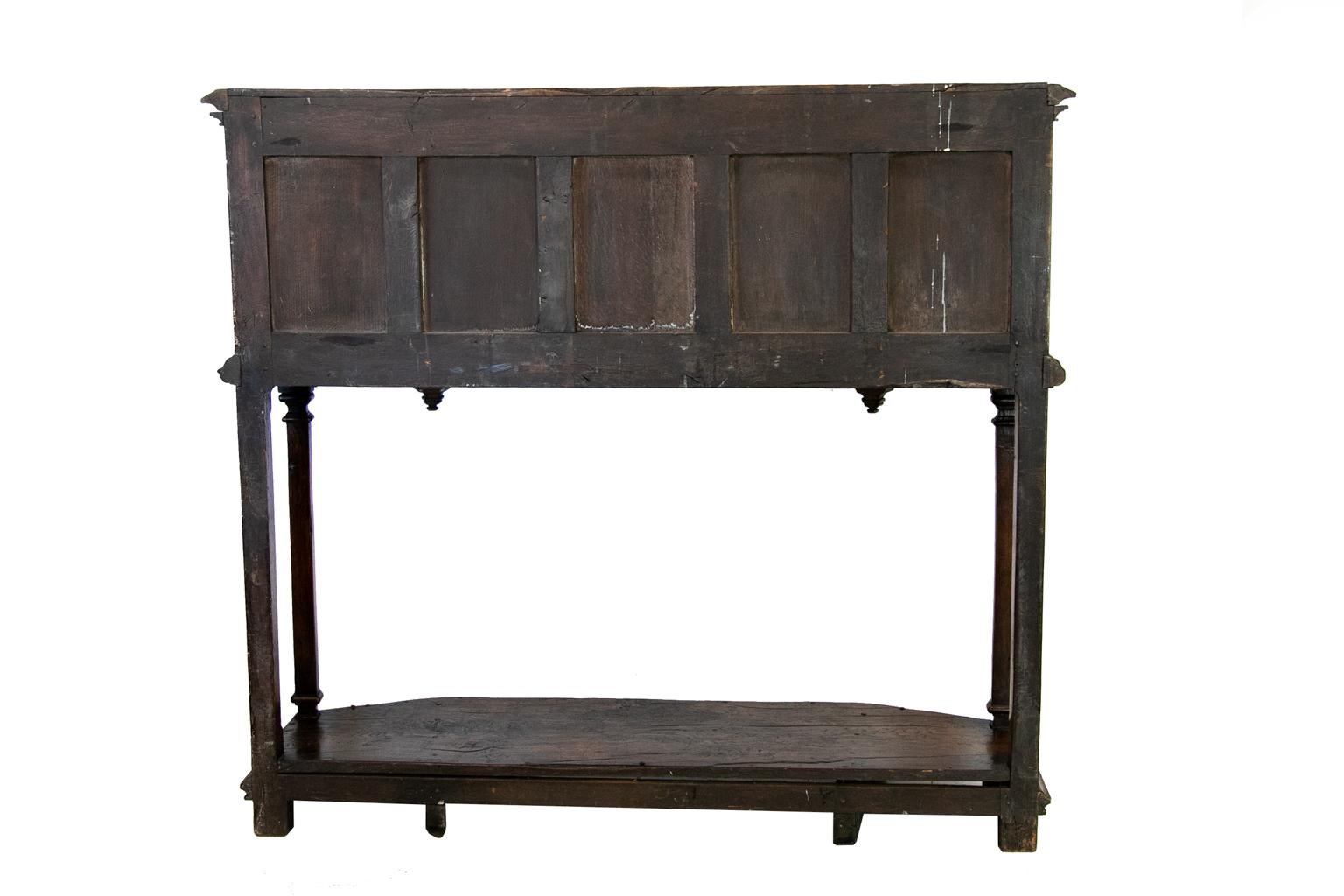 English Oak Jacobean Style Court Cupboard For Sale 5