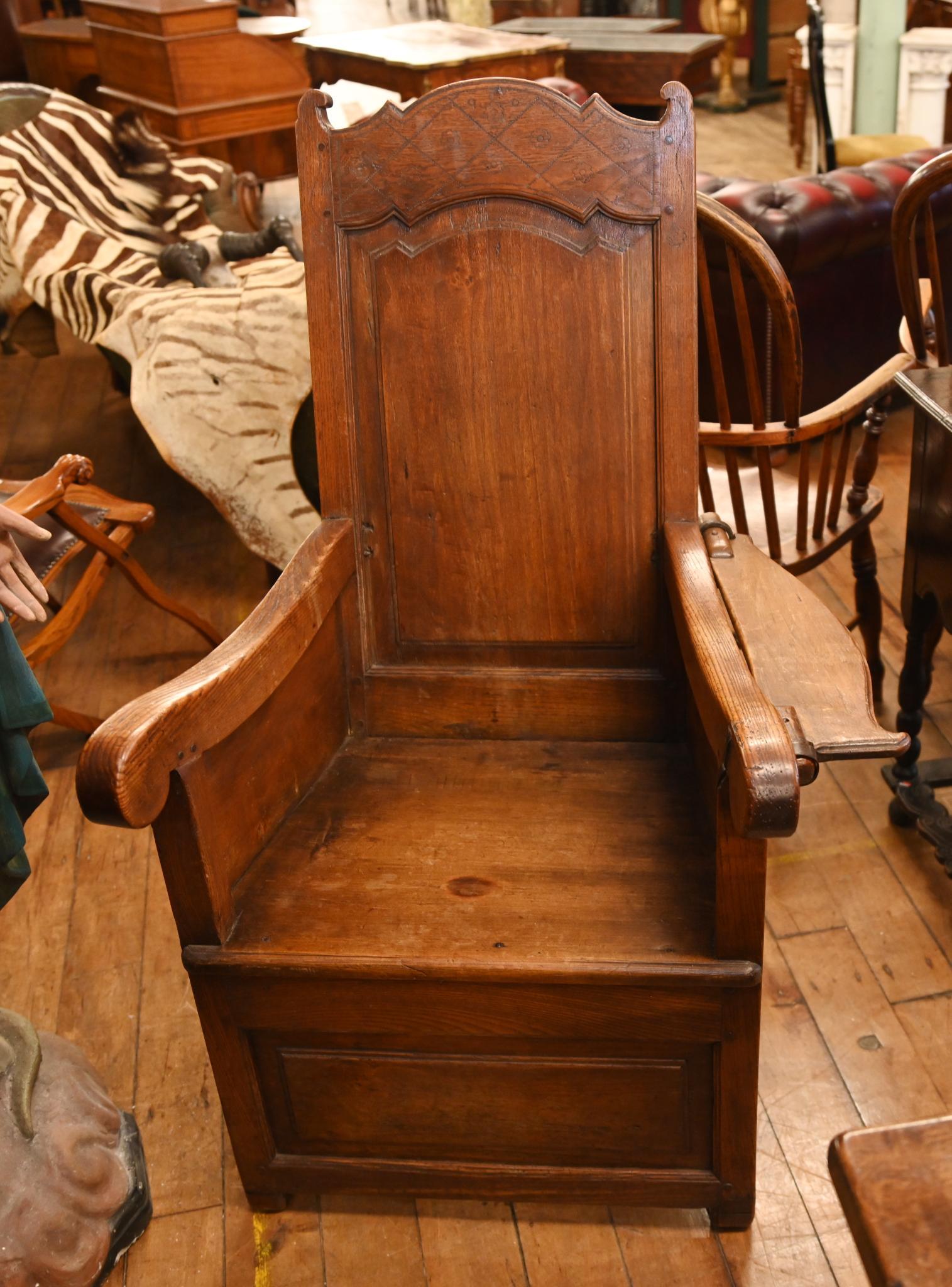 Début du 20ème siècle Chaise d'agneau anglaise d'intérieur ferme rustique 1900 en vente