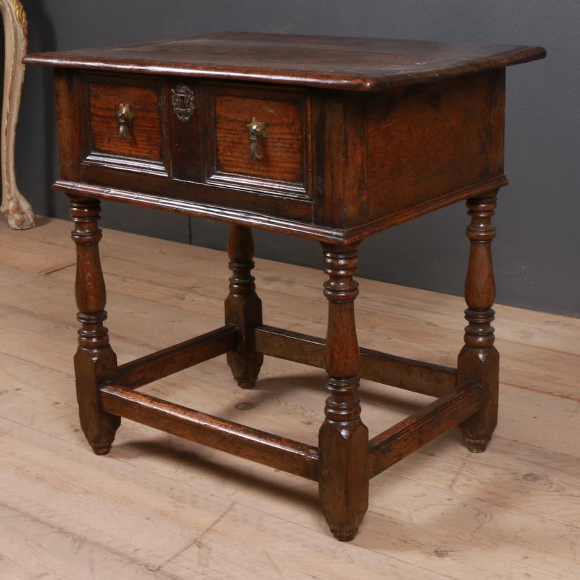 George II English Oak Lamp Table