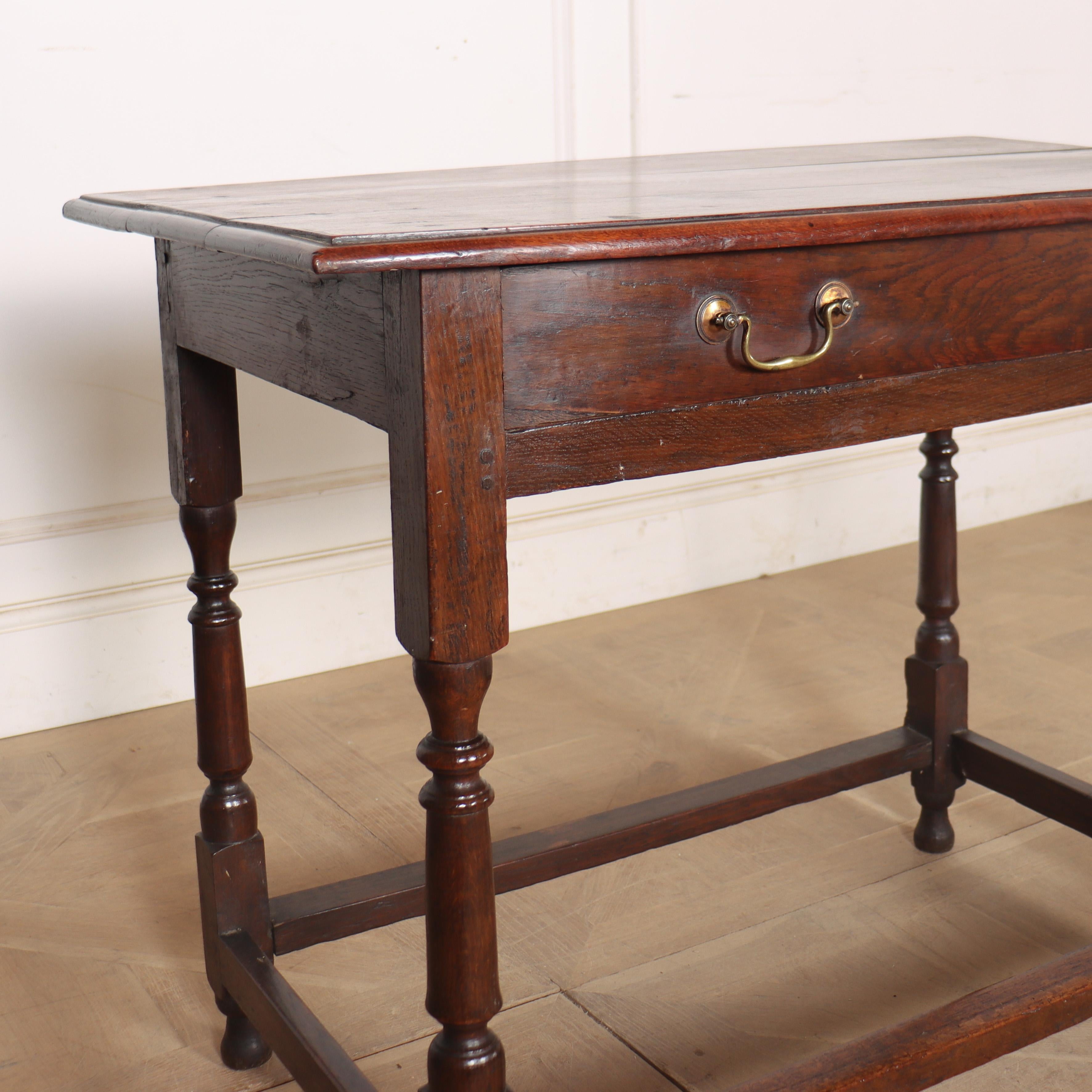 George III English Oak Lamp Table For Sale