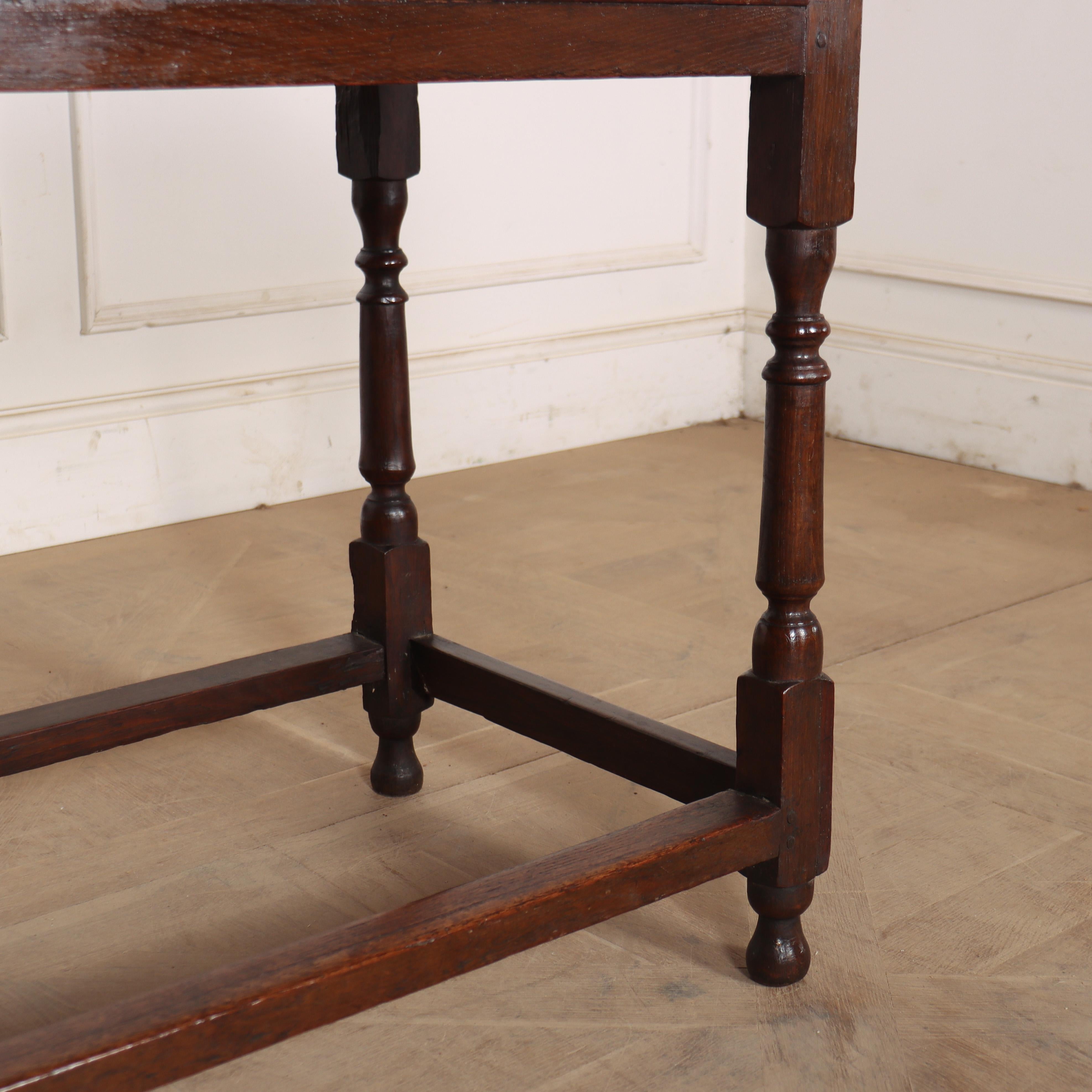 18th Century and Earlier English Oak Lamp Table For Sale