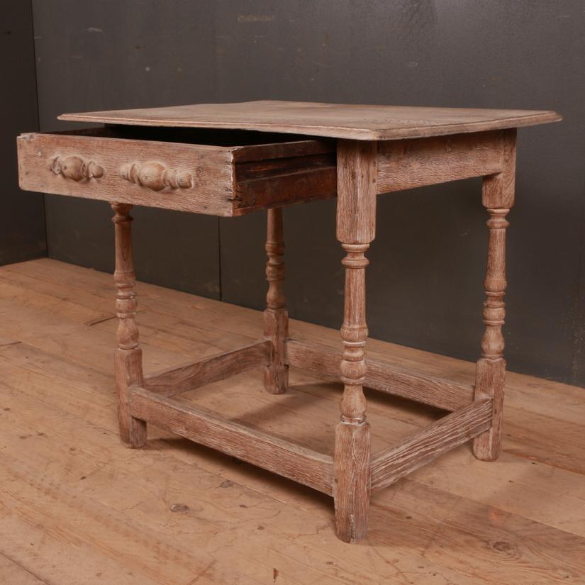 18th Century and Earlier English Oak Lamp Table