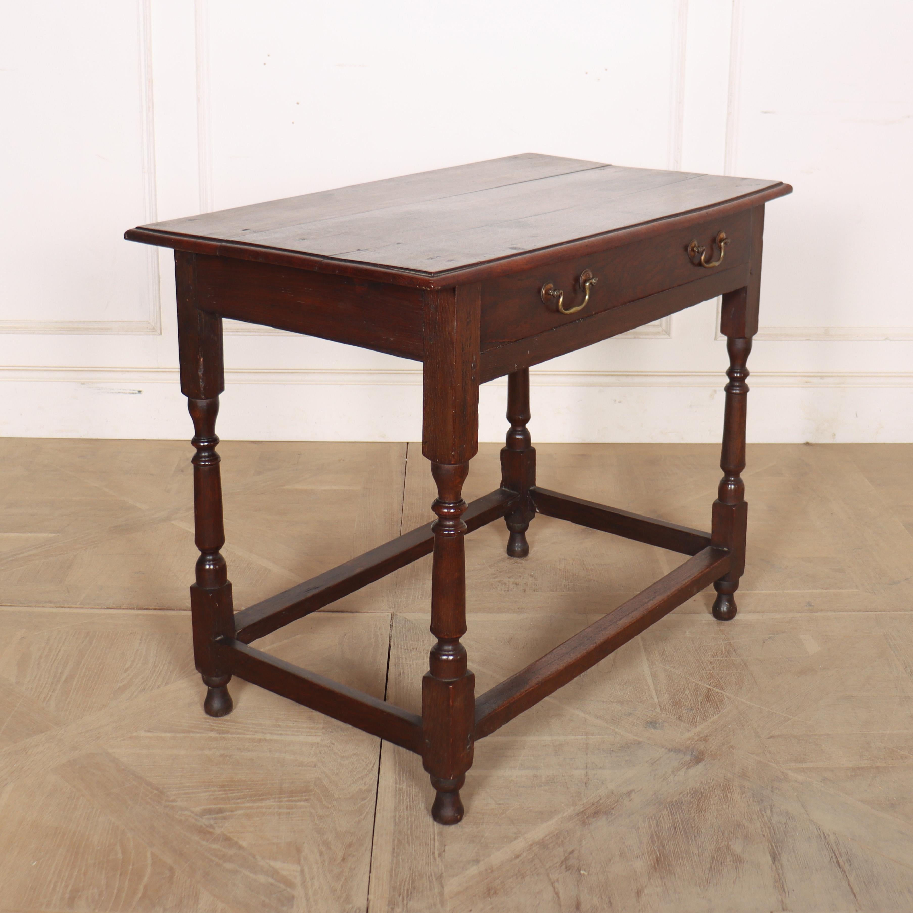 English Oak Lamp Table For Sale 1