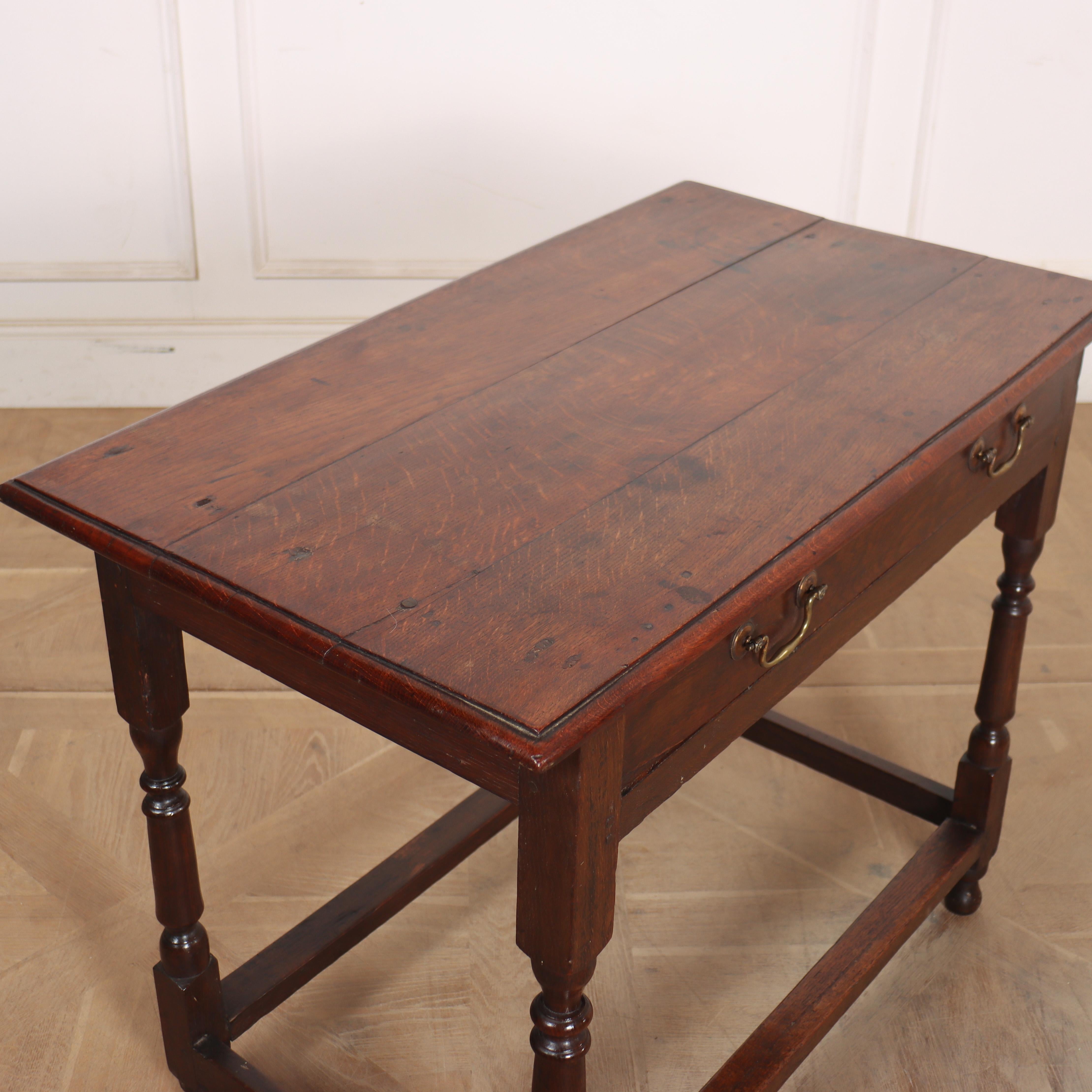 English Oak Lamp Table For Sale 2