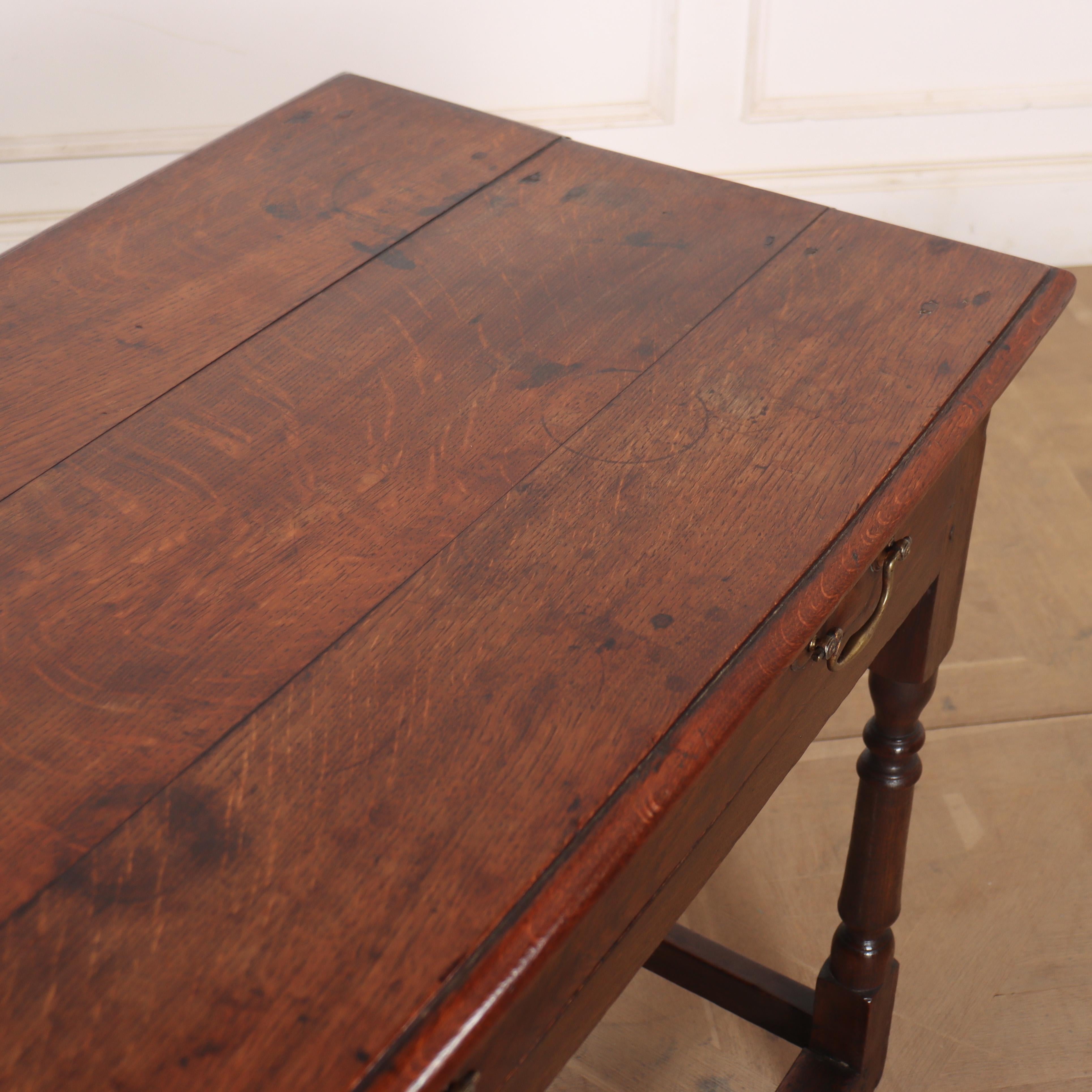 English Oak Lamp Table For Sale 3