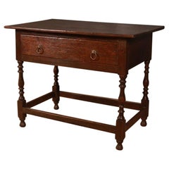 English Oak Lamp Table