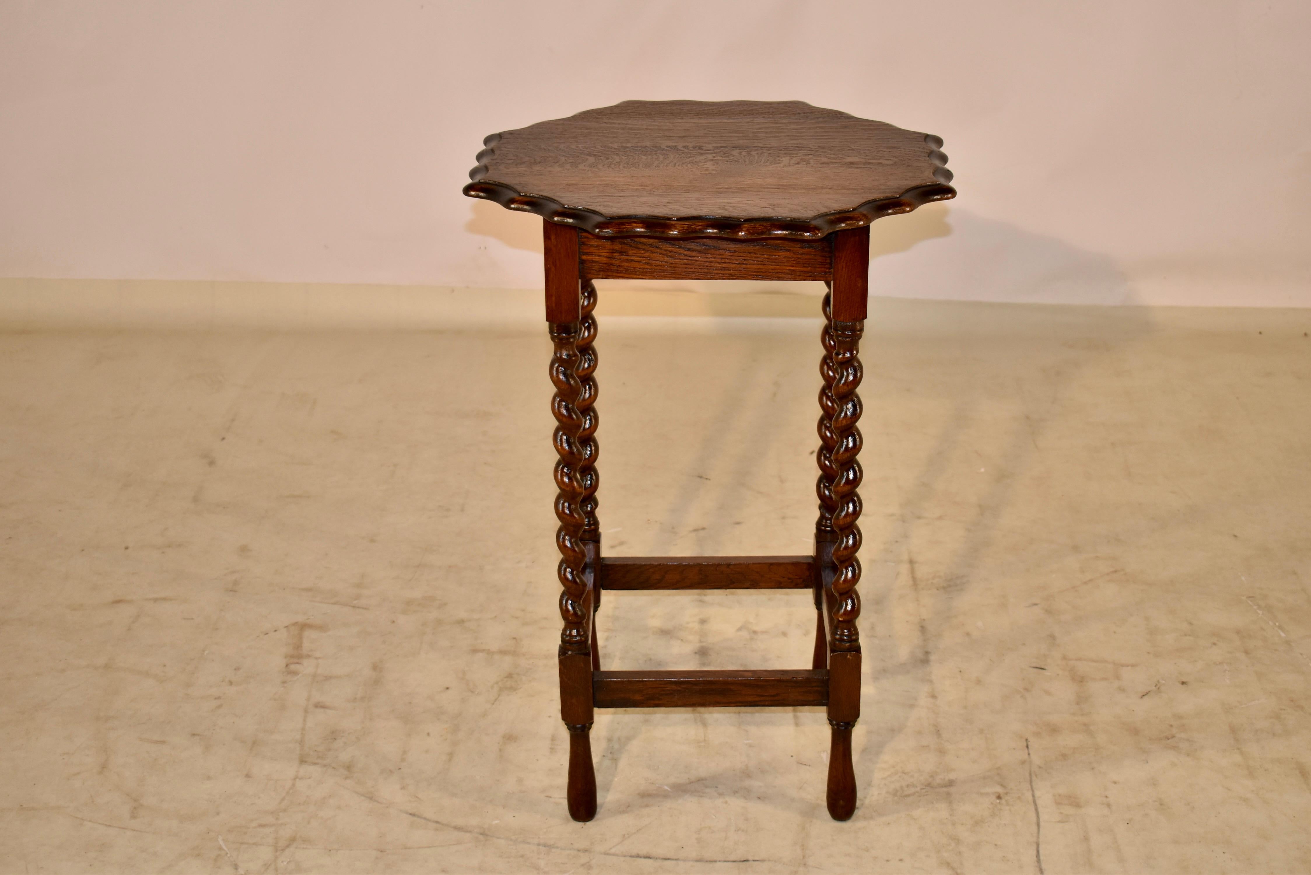 Edwardian English Oak Occasional Table, C. 1900 For Sale