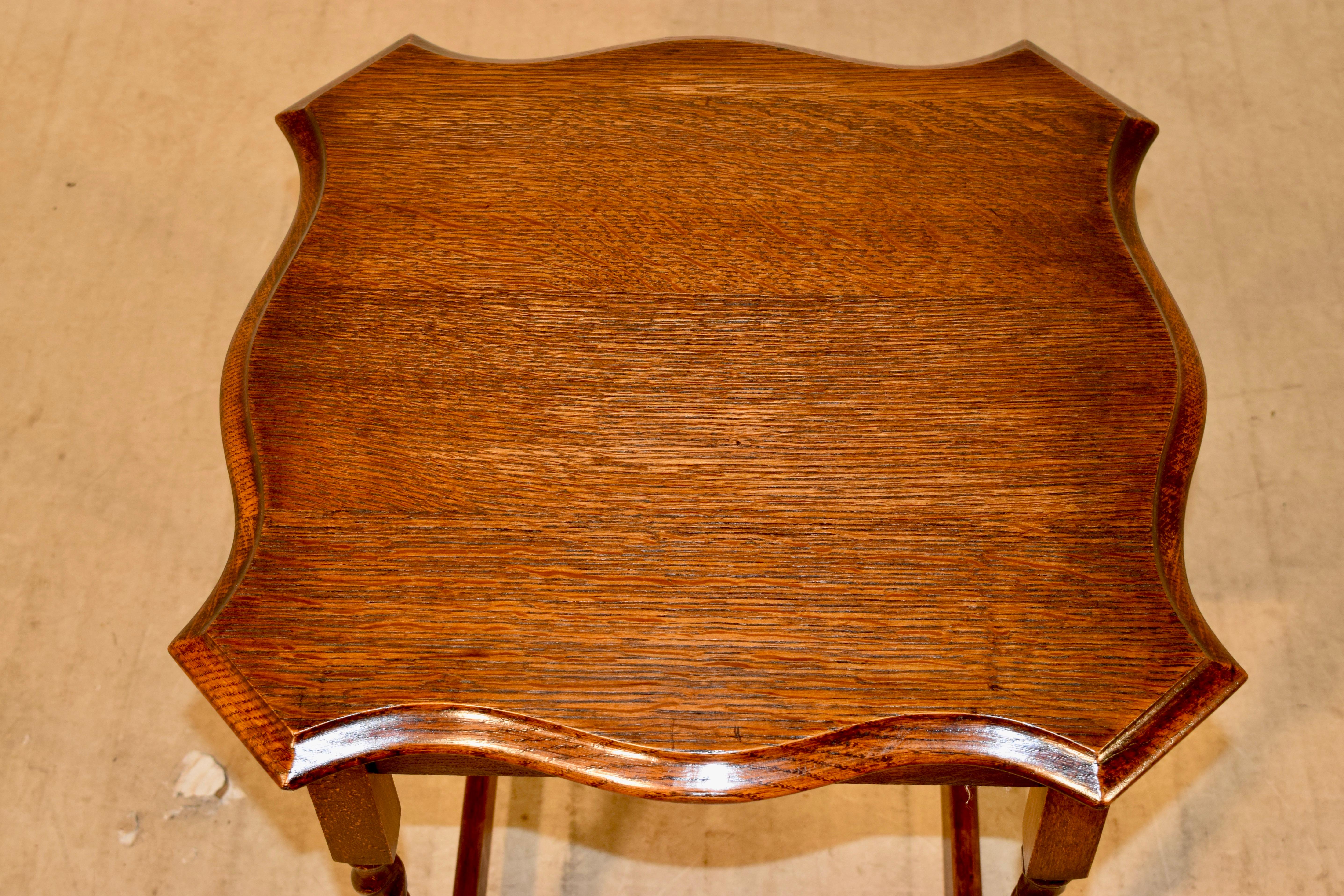 Early 20th Century English Oak Occasional Table, circa 1900