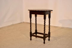 English Oak Oval Occasional Table, circa 1900