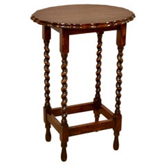 English Oak Oval Side Table, circa 1900