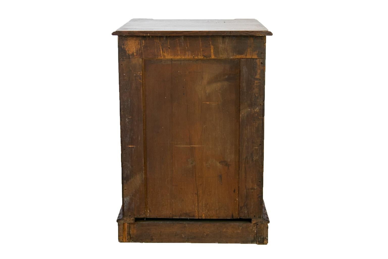 English Oak Pedestal Cabinet For Sale 6