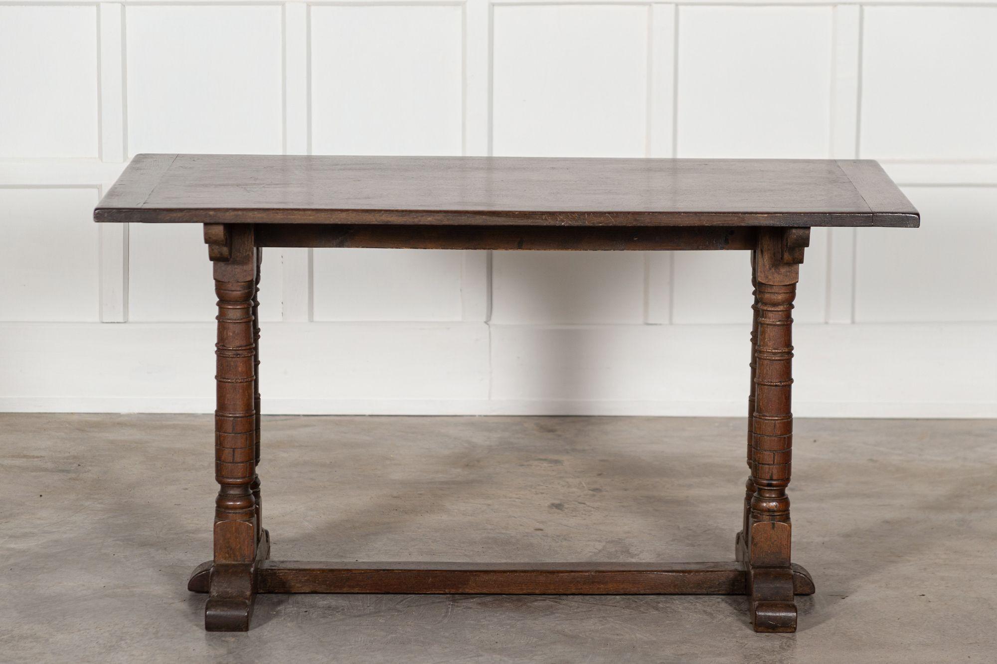 English Oak Refectory Table For Sale 7