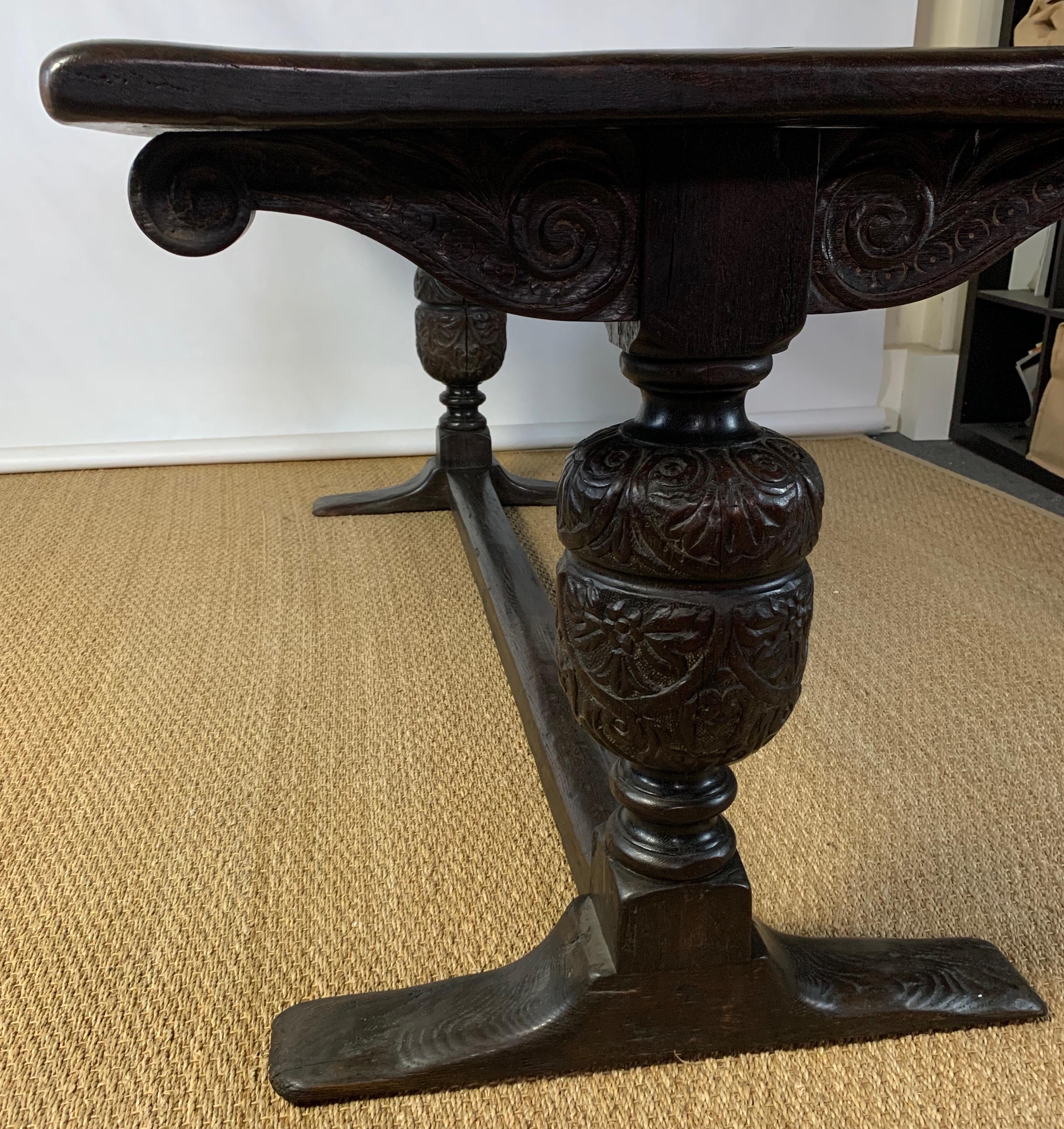 English Oak Refectory Table 7