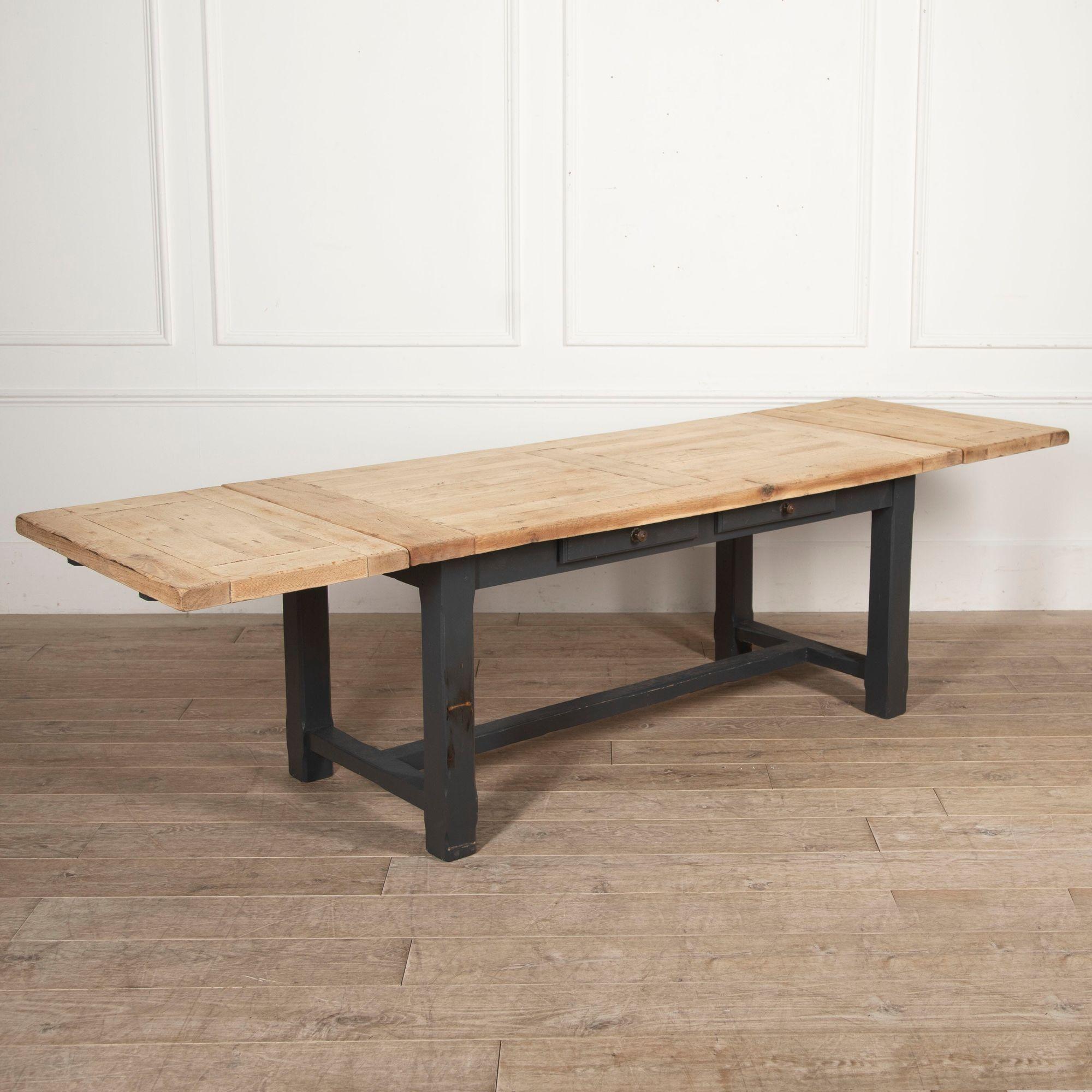 Arts and Crafts English Oak Refectory Table For Sale