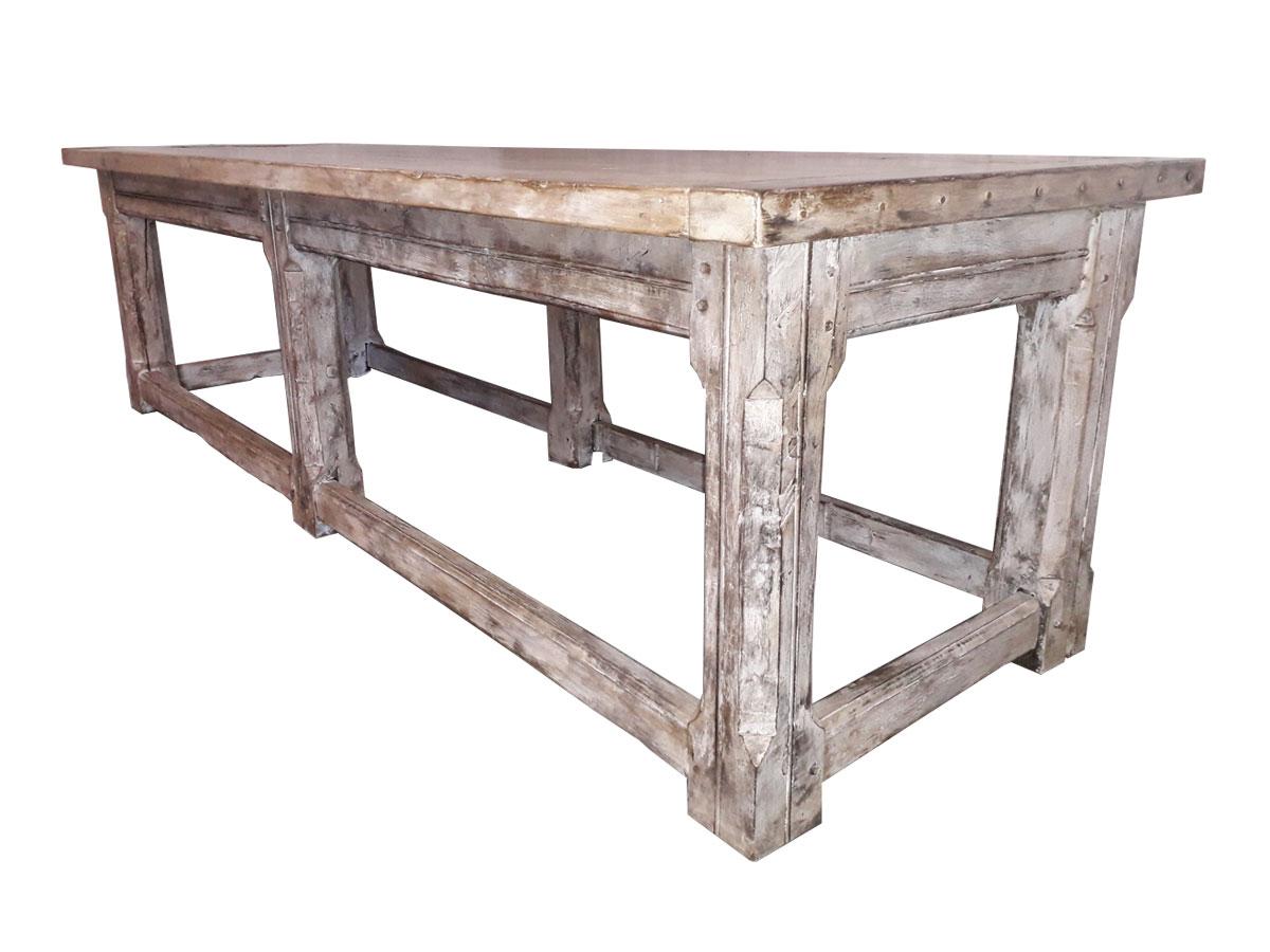 20th Century English Oak Refectory Table