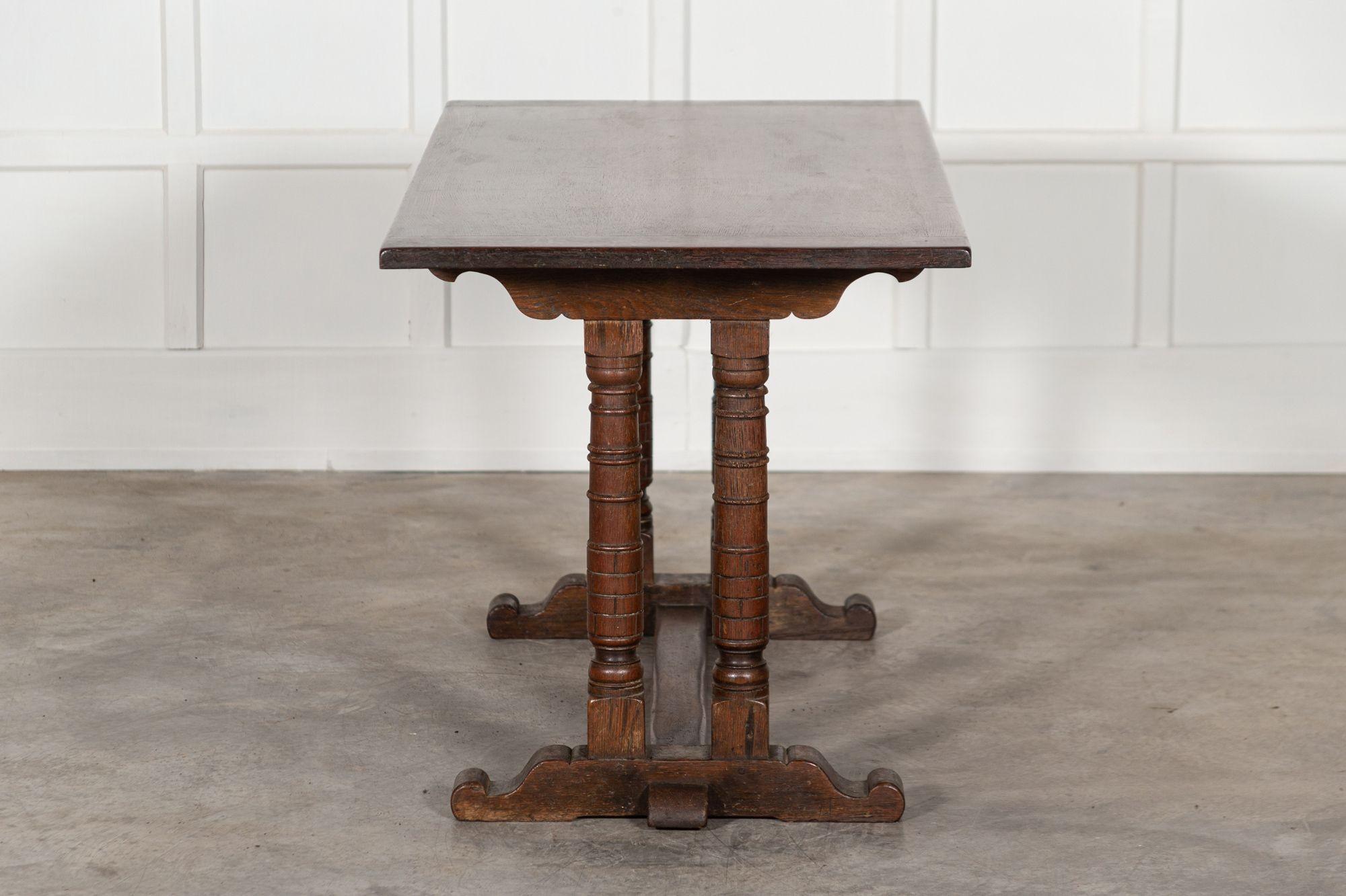 English Oak Refectory Table For Sale 1