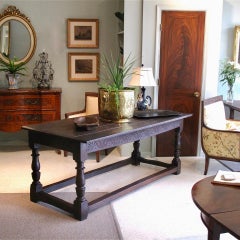 English Oak Refectory Table, Late 17th Century