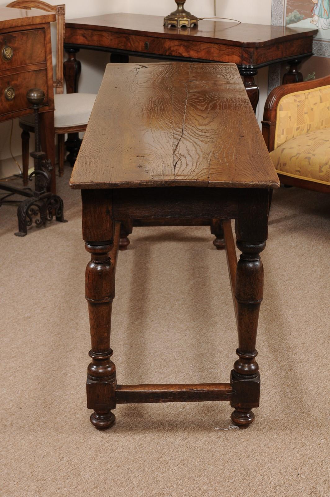 English Oak Refectory Table, Mid-19th Century 2