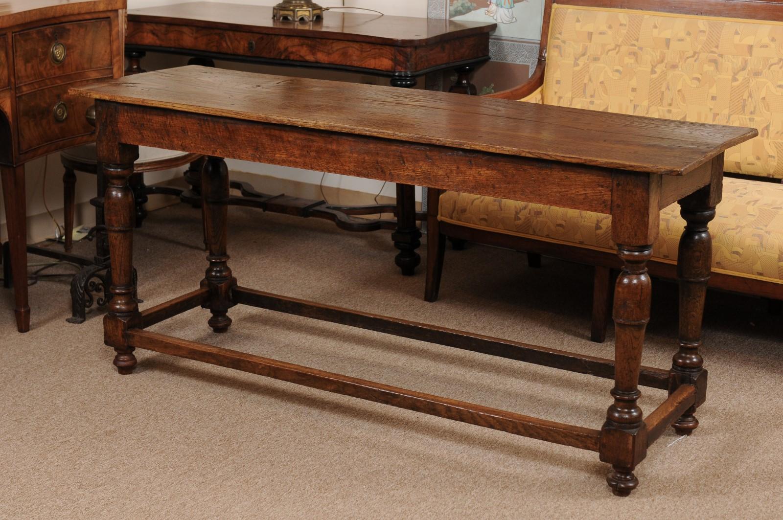 English Oak Refectory Table, Mid-19th Century 4