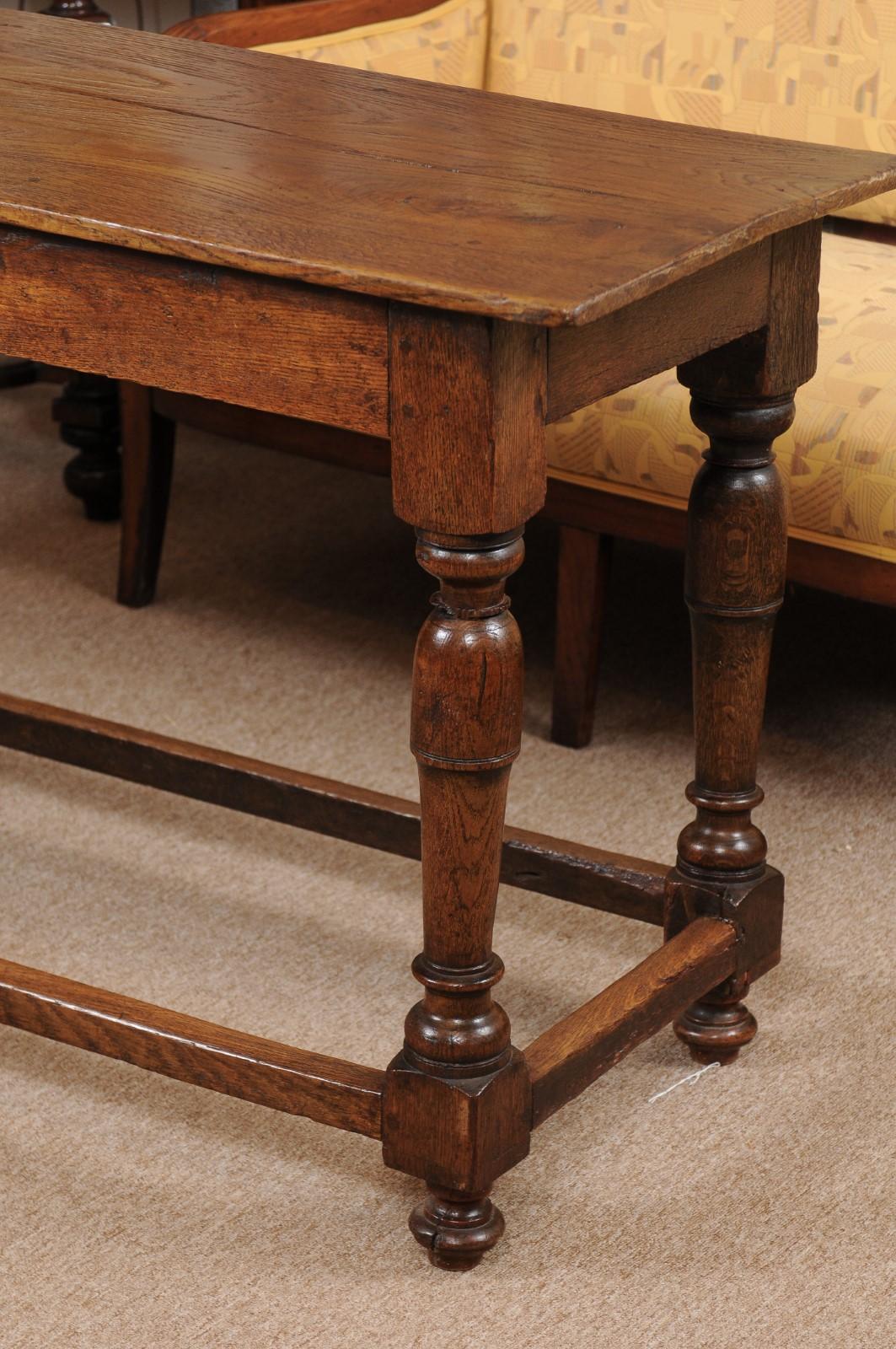 English Oak Refectory Table, Mid-19th Century 5
