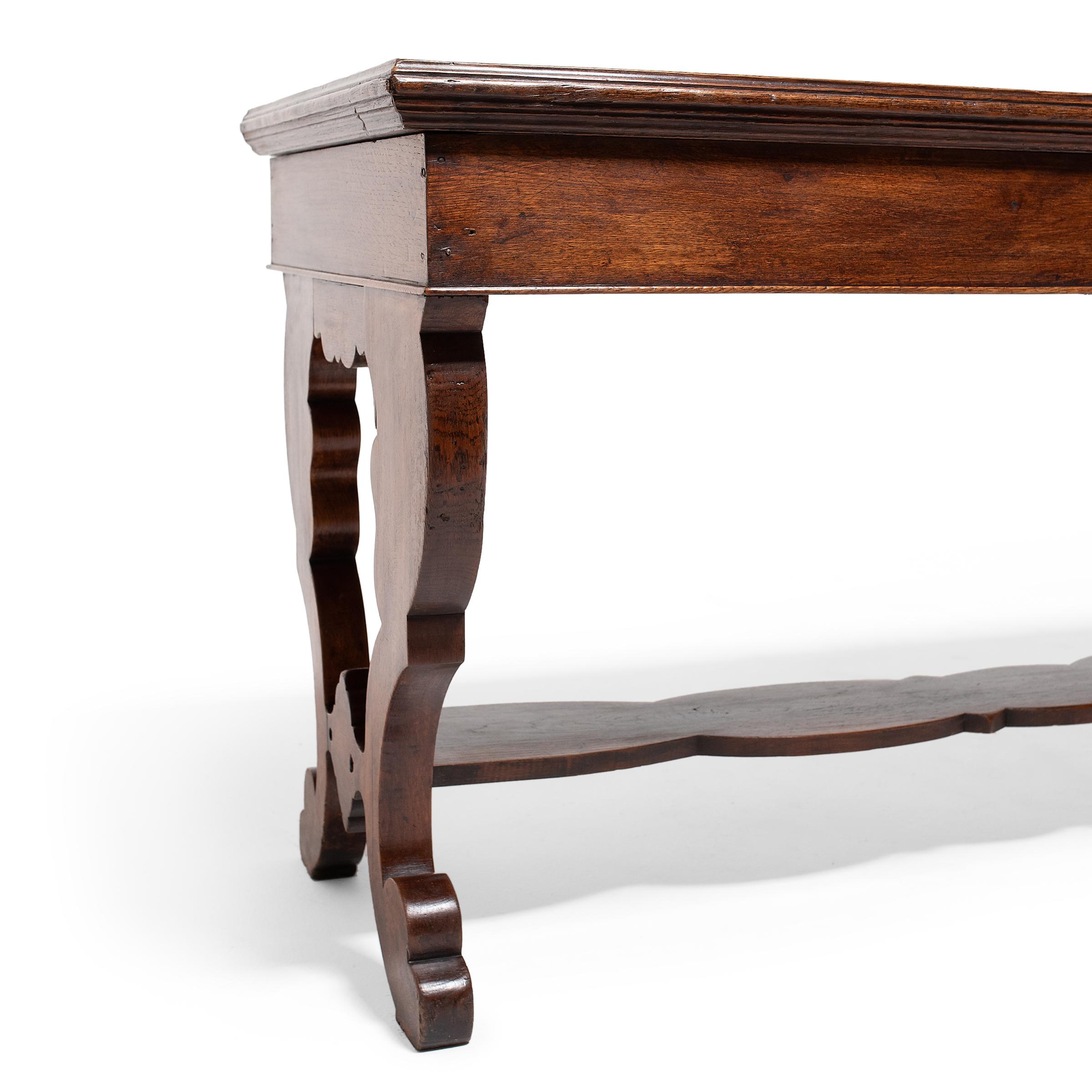 English Oak Regency-Style Writing Table, c. 1850 4