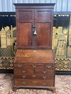English oak secretary desk 18th century