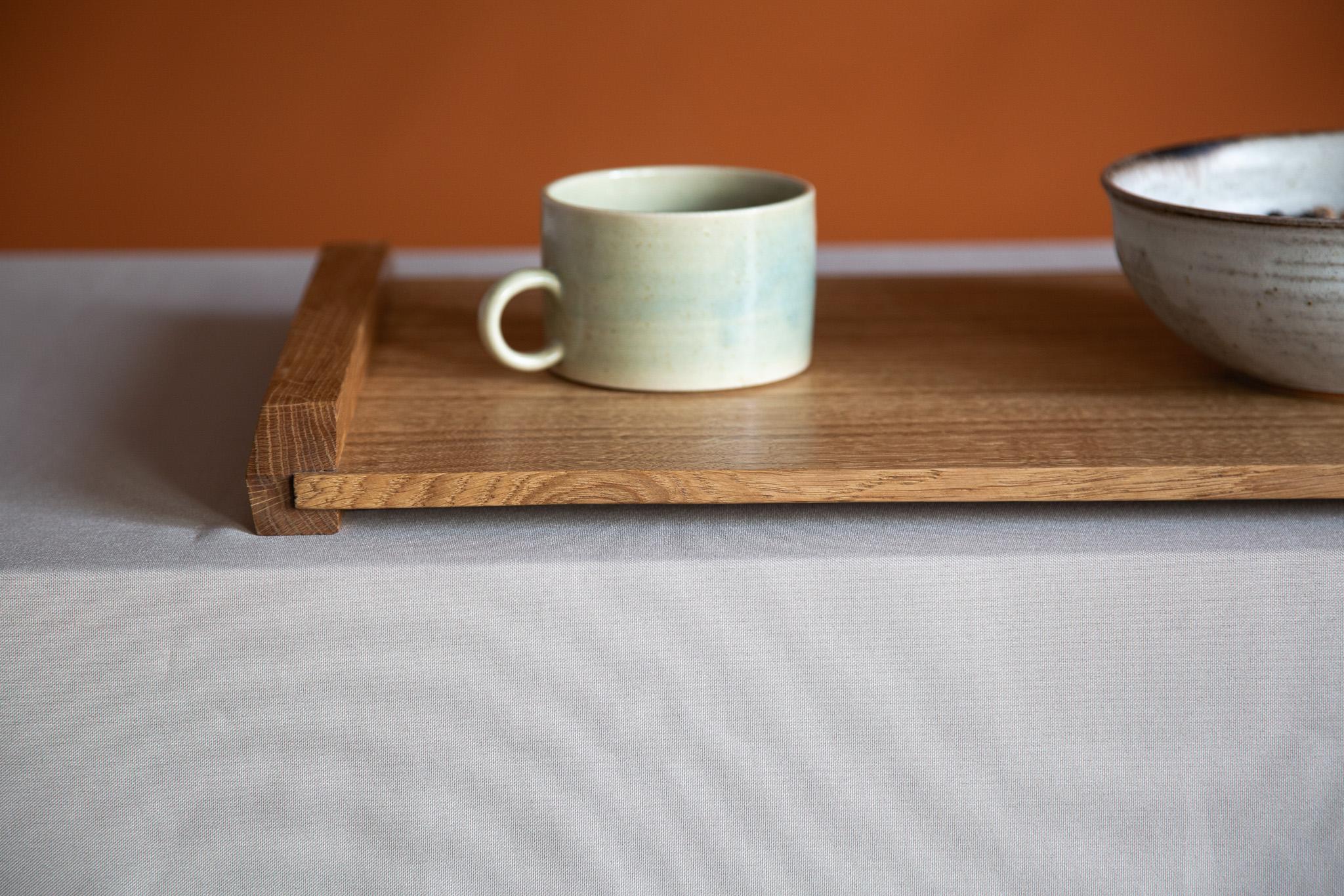 English Oak Serving Tray For Sale 1