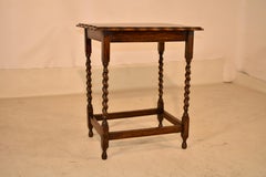English Oak Side Table, Circa 1900