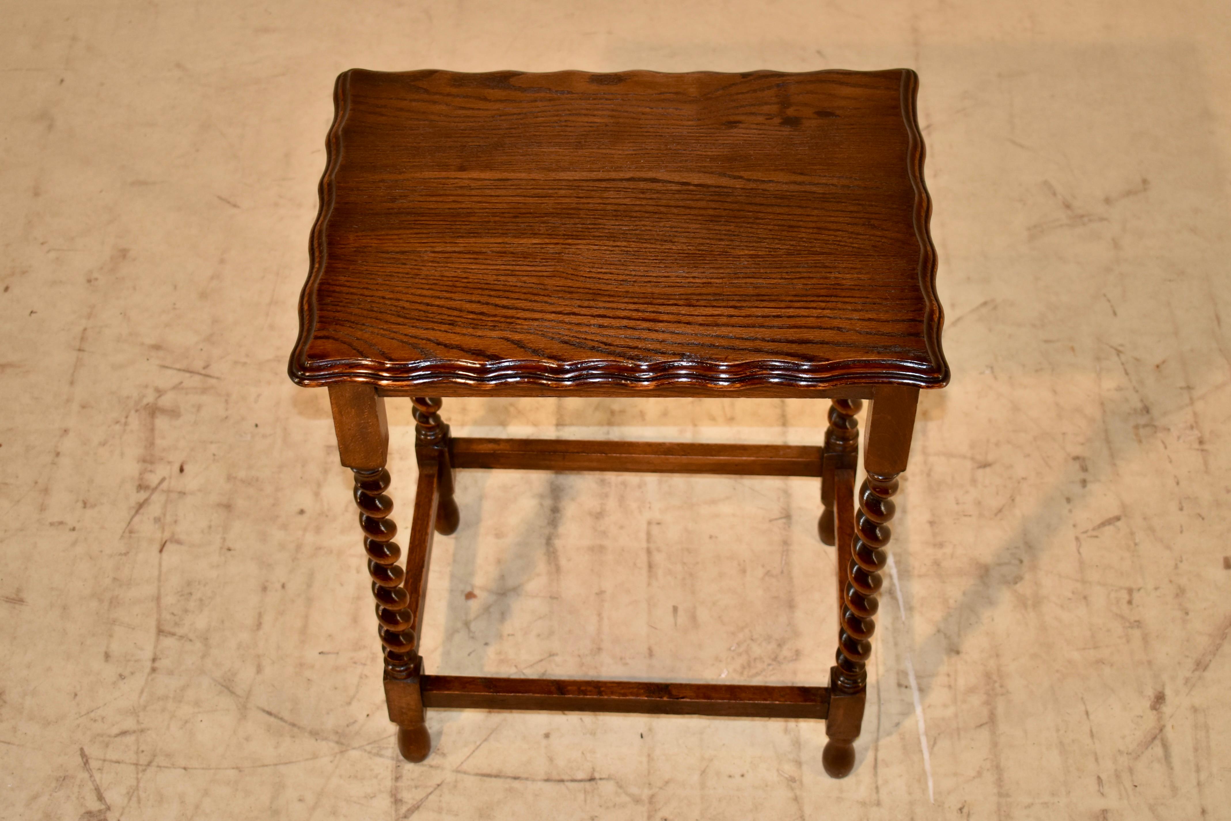 Early 20th Century English Oak Side Table, Circa 1900