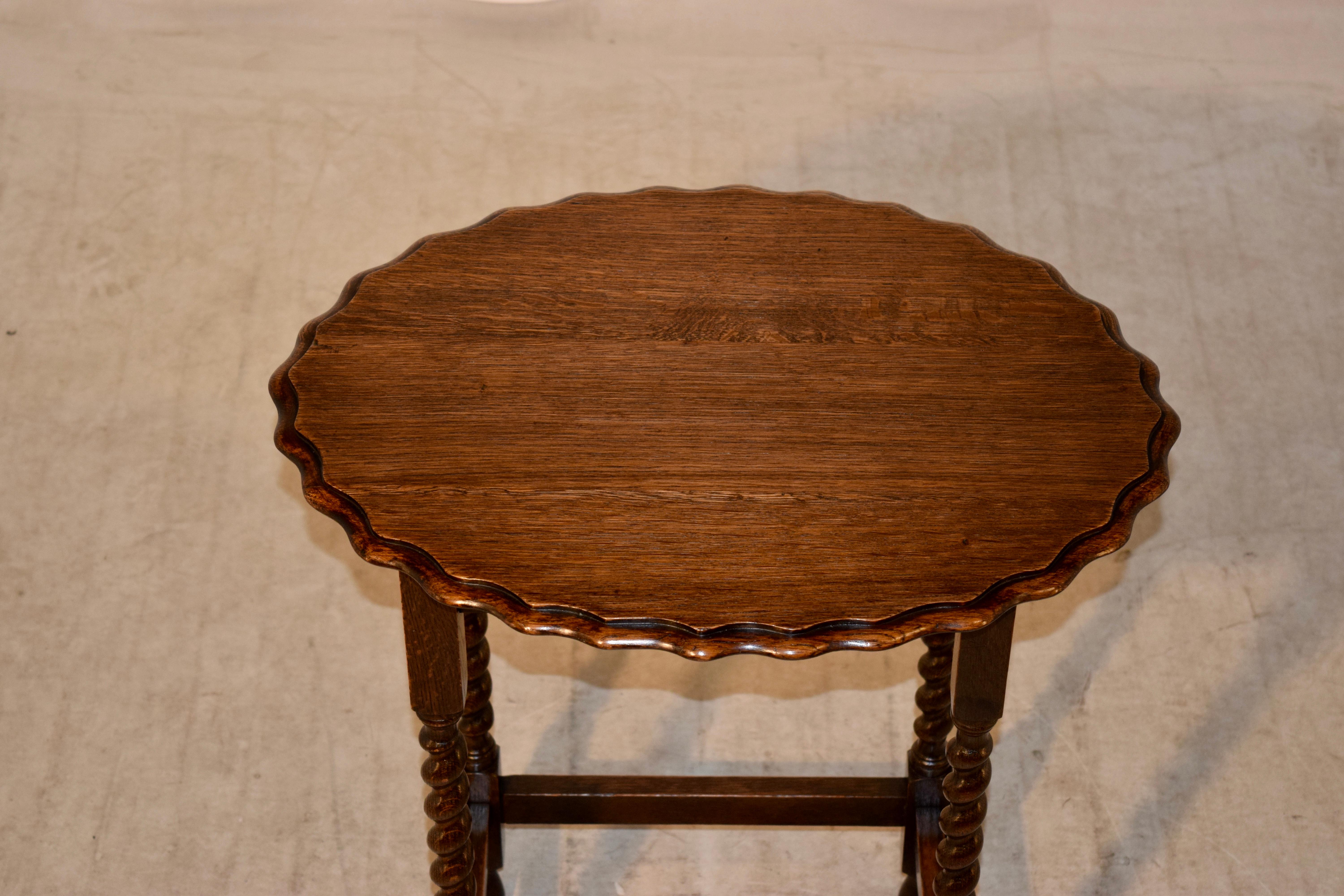 English Oak Side Table, circa 1900 2