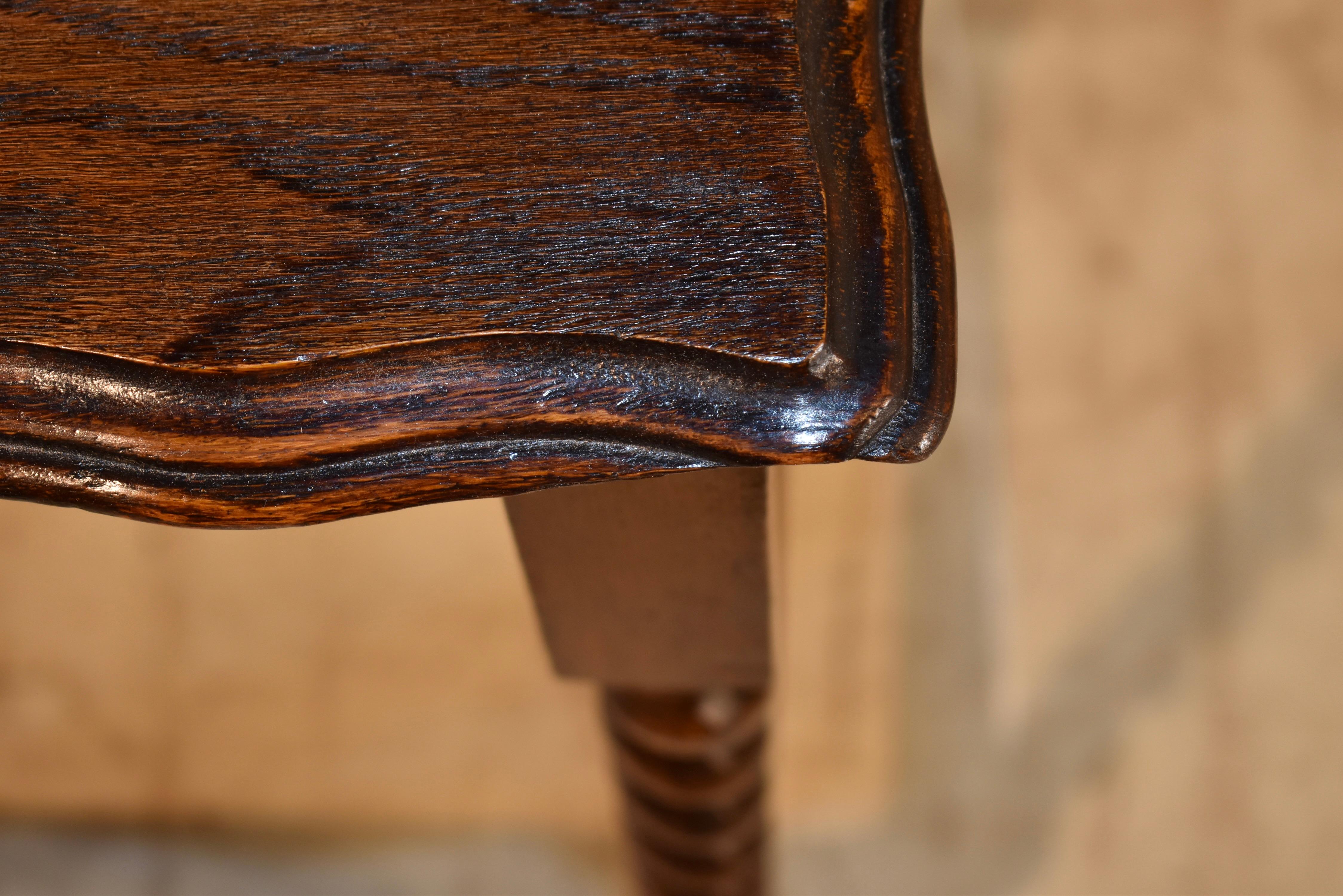 English Oak Side Table, Circa 1900 3