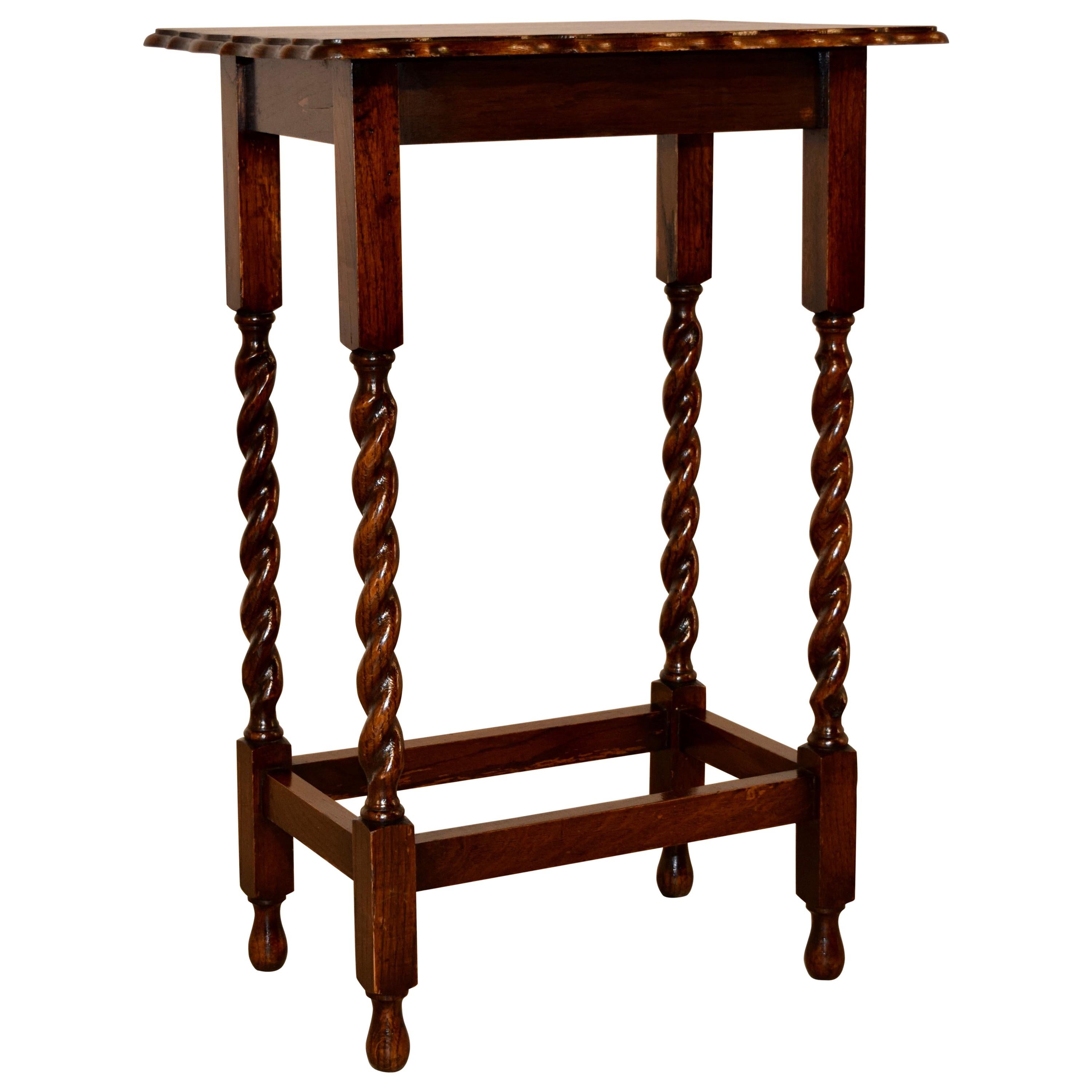 English Oak Side Table, circa 1900