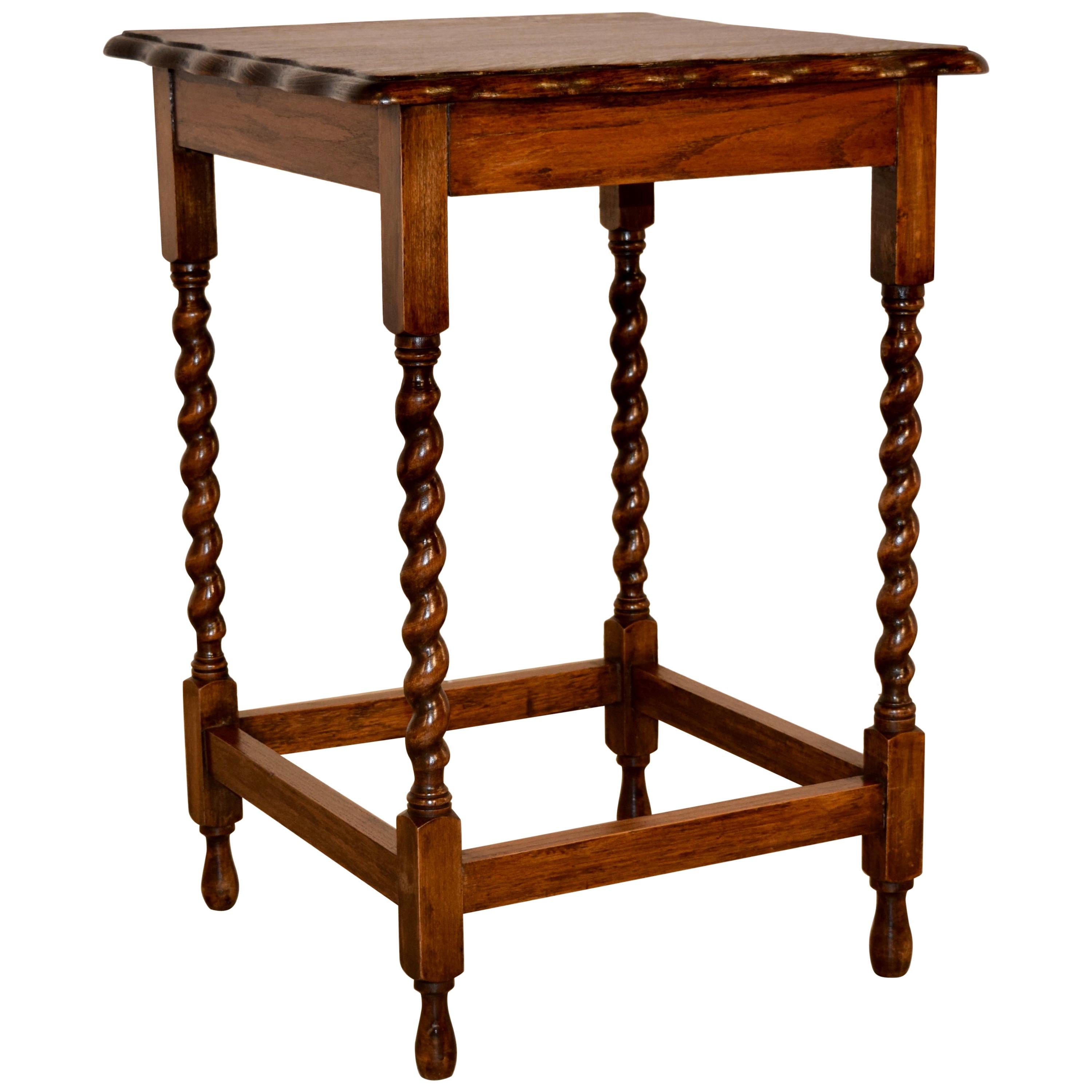 English Oak Side Table, circa 1900