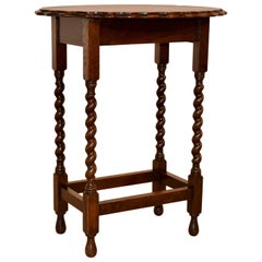 English Oak Side Table, circa 1900